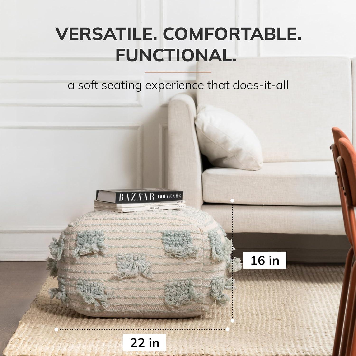 Cherokee Pouf Cream - Anji Mountain