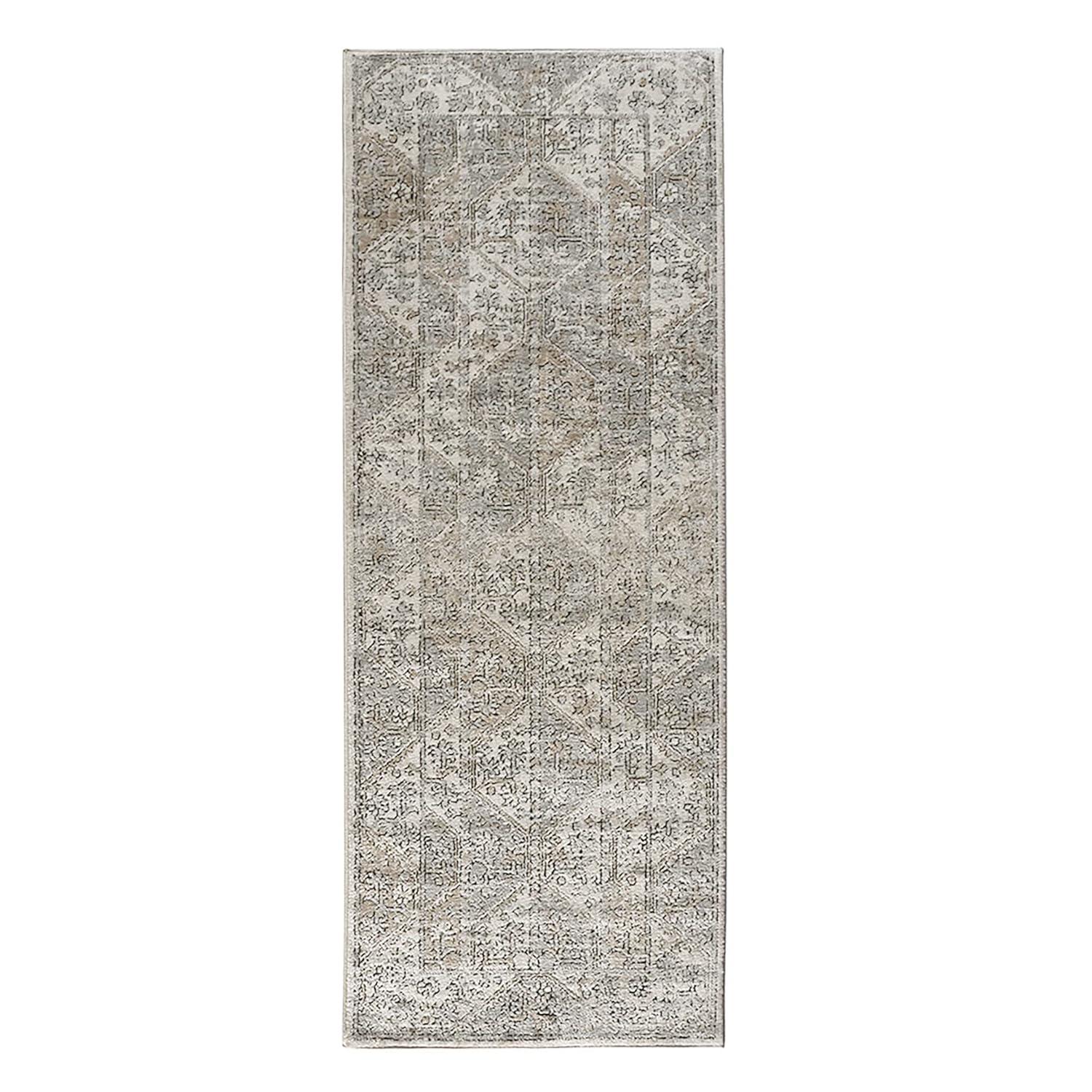 Madison Park Dakota Vienna Woven Turkish Area Rugs for Living Room, Indoor Dining Accent Modern Home Décor, Ultra Soft Floor Carpets for Dining Room, 7'11"W x 10'L, Distressed Tiled Beige