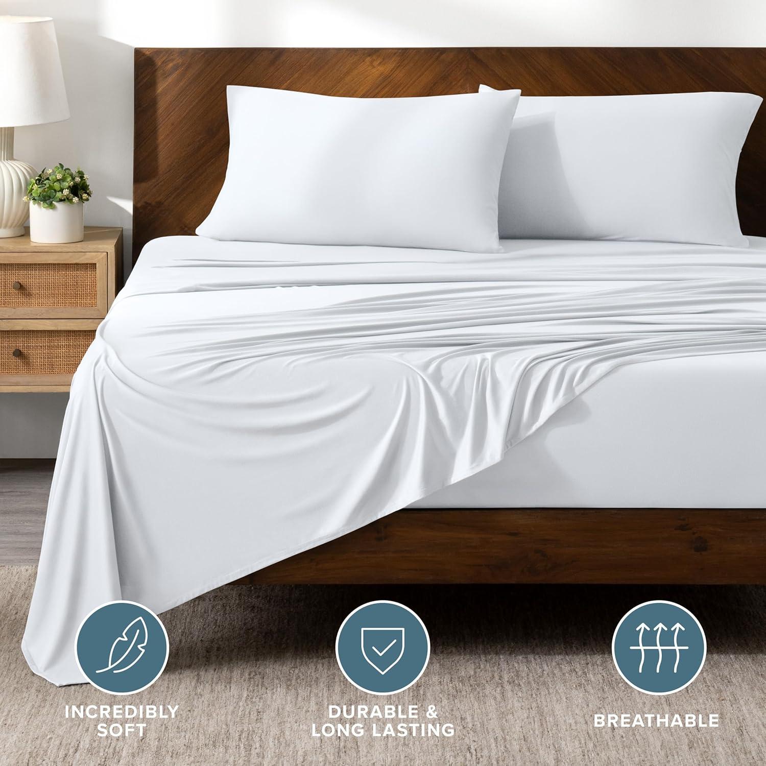 Bare Home Microfiber Stretch Sheet Set