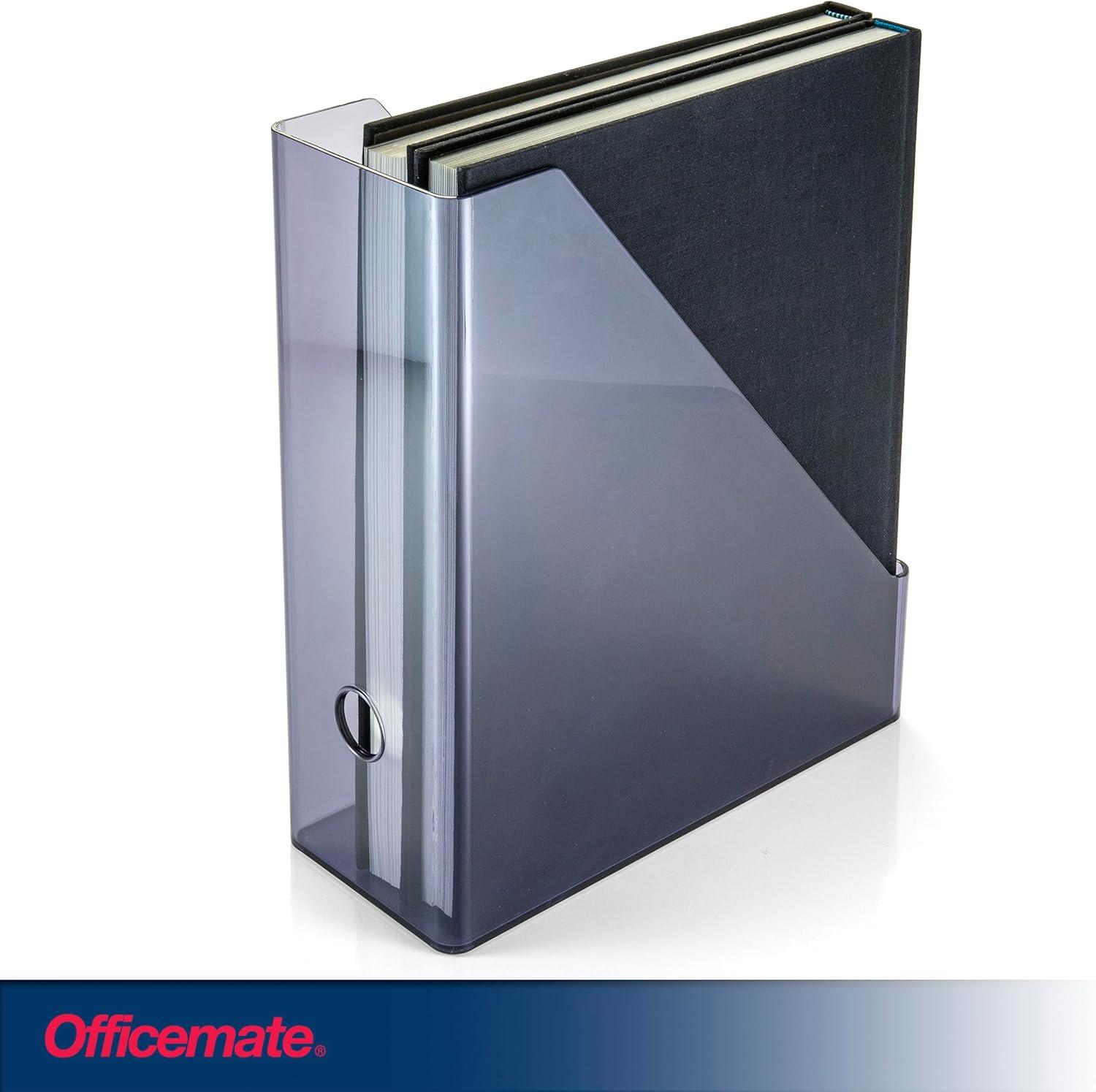 Translucent Gray Recycled Plastic Vertical Magazine File