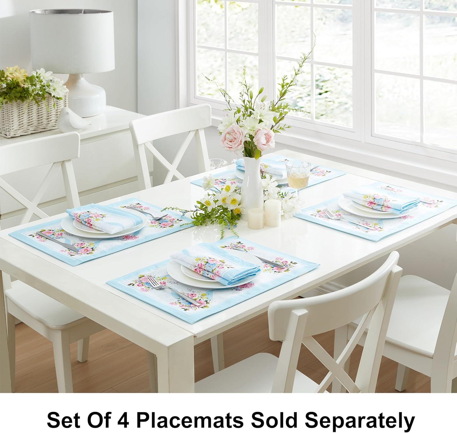 Rose Cottage Engineered Tablecloth - Multicolor - 60x120 - Elrene Home Fashions