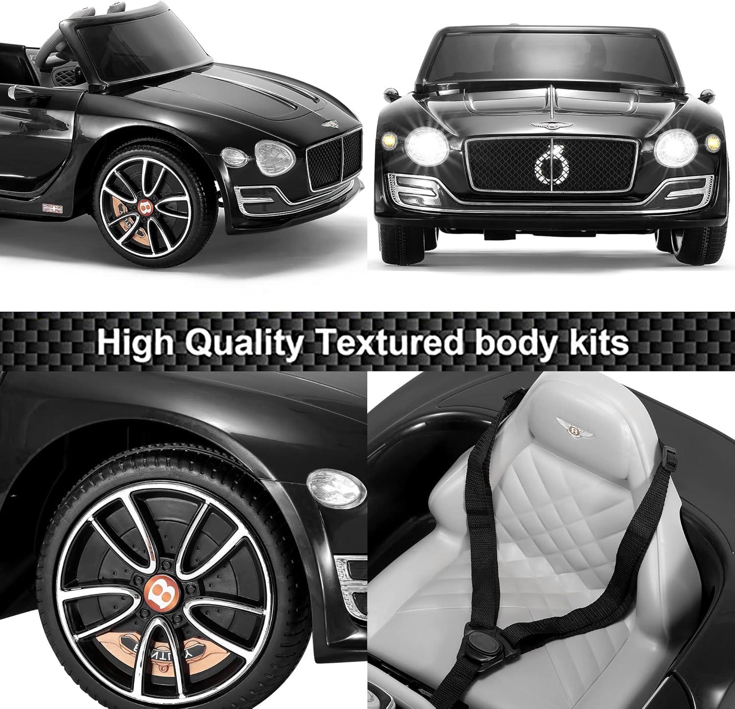 Kids Bentley Style GT Coupe EXP12 12V Battery Ride On Car Electric 2.4G Remote Control Green