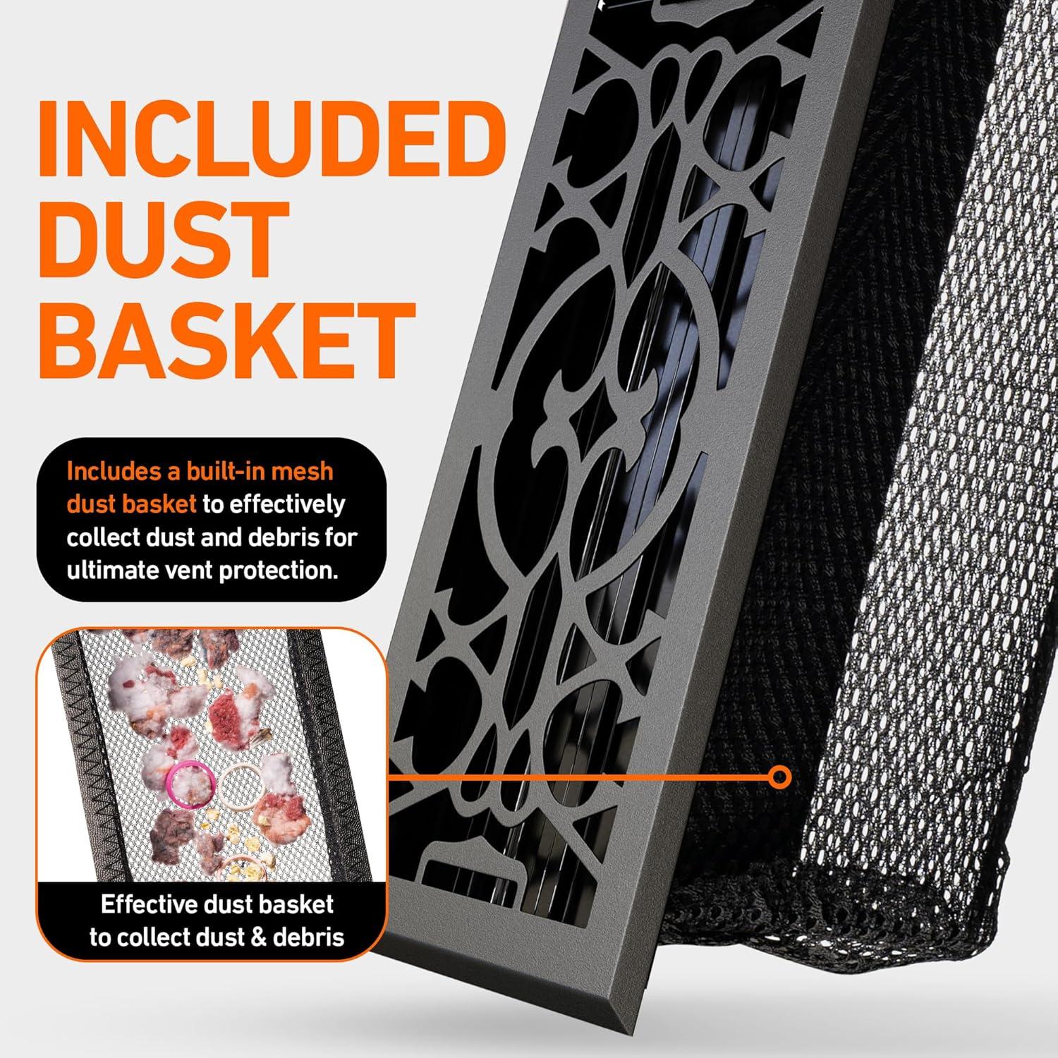 Home Intuition Victorian Floor Vent Cover Register With Mesh Net