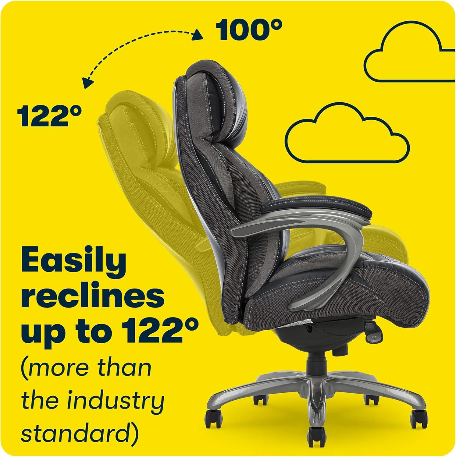 Serta Jackson Big and Tall Executive Office Chair with AIR Technology and Smart Layers