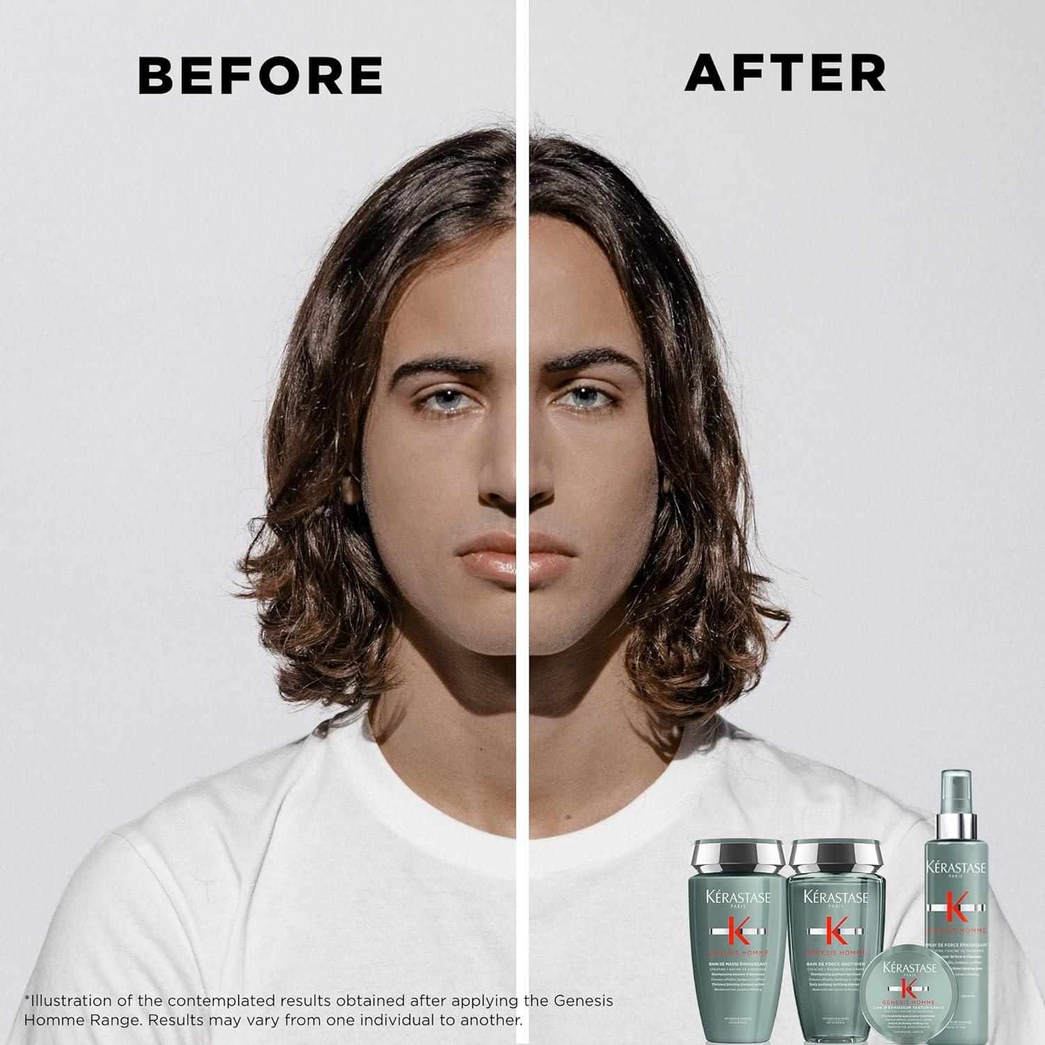 Kerastase K Genesis Homme Bain De Masse Epaississant Thickness Boosting Shampoo System, 8.5 oz