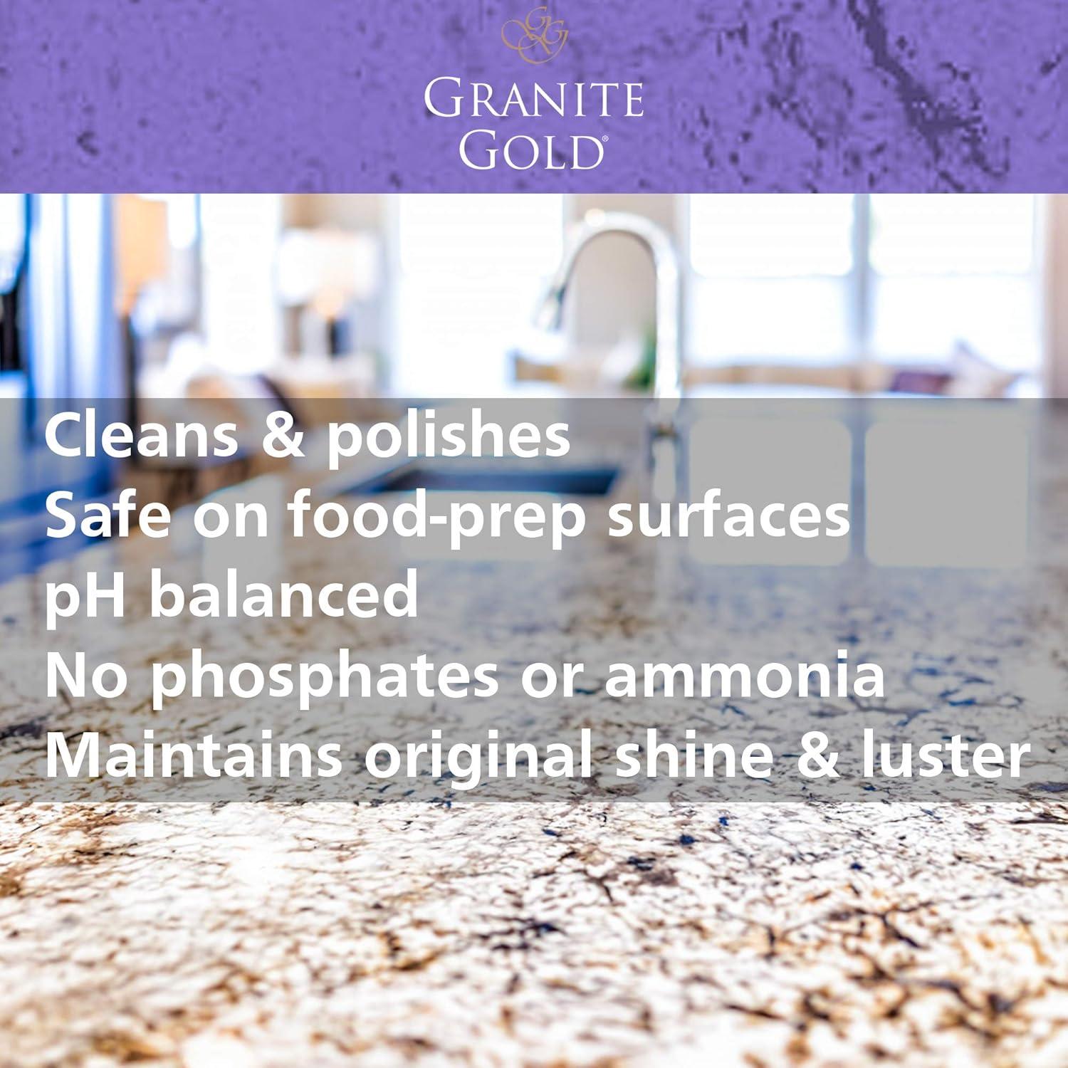 Granite Gold Clean & Shine Spray for Natural Stone Surfaces, 24 Fl Oz