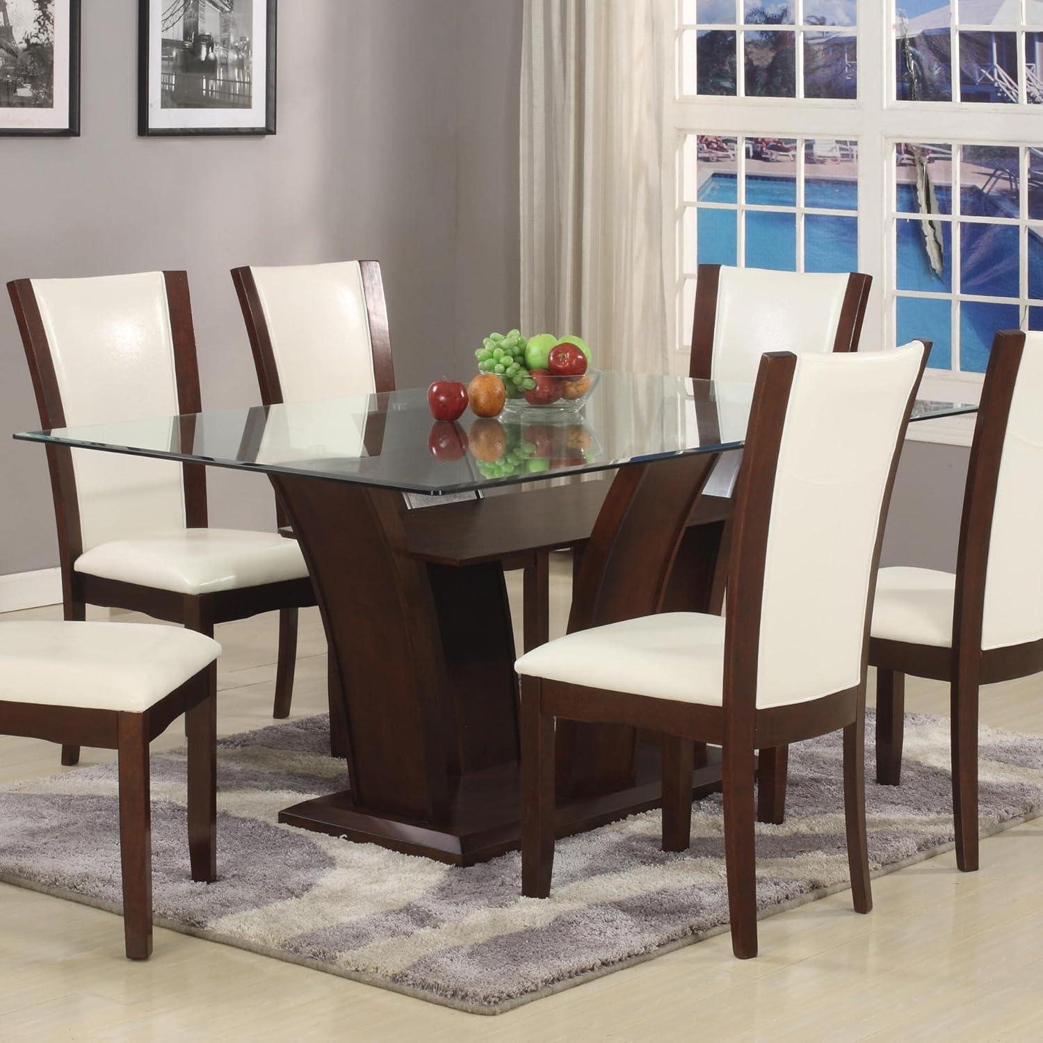 24 x 36 Inch Rectangle Glass Table Top 3/8 Inch Thick Clear Tempered Glass With Bevel Edge Polished Radius Corners