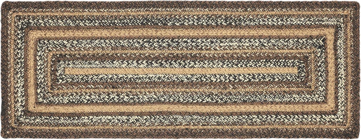 Espresso Jute Rect Runner 13x36