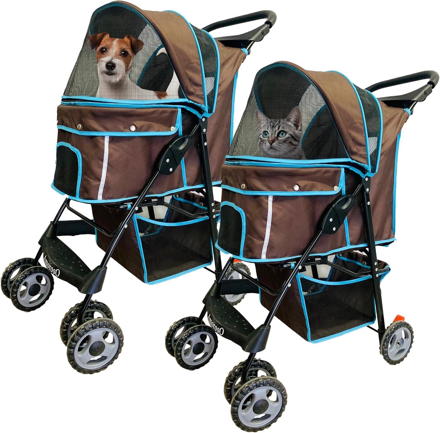 AmorosO Foldable Pet Stroller
