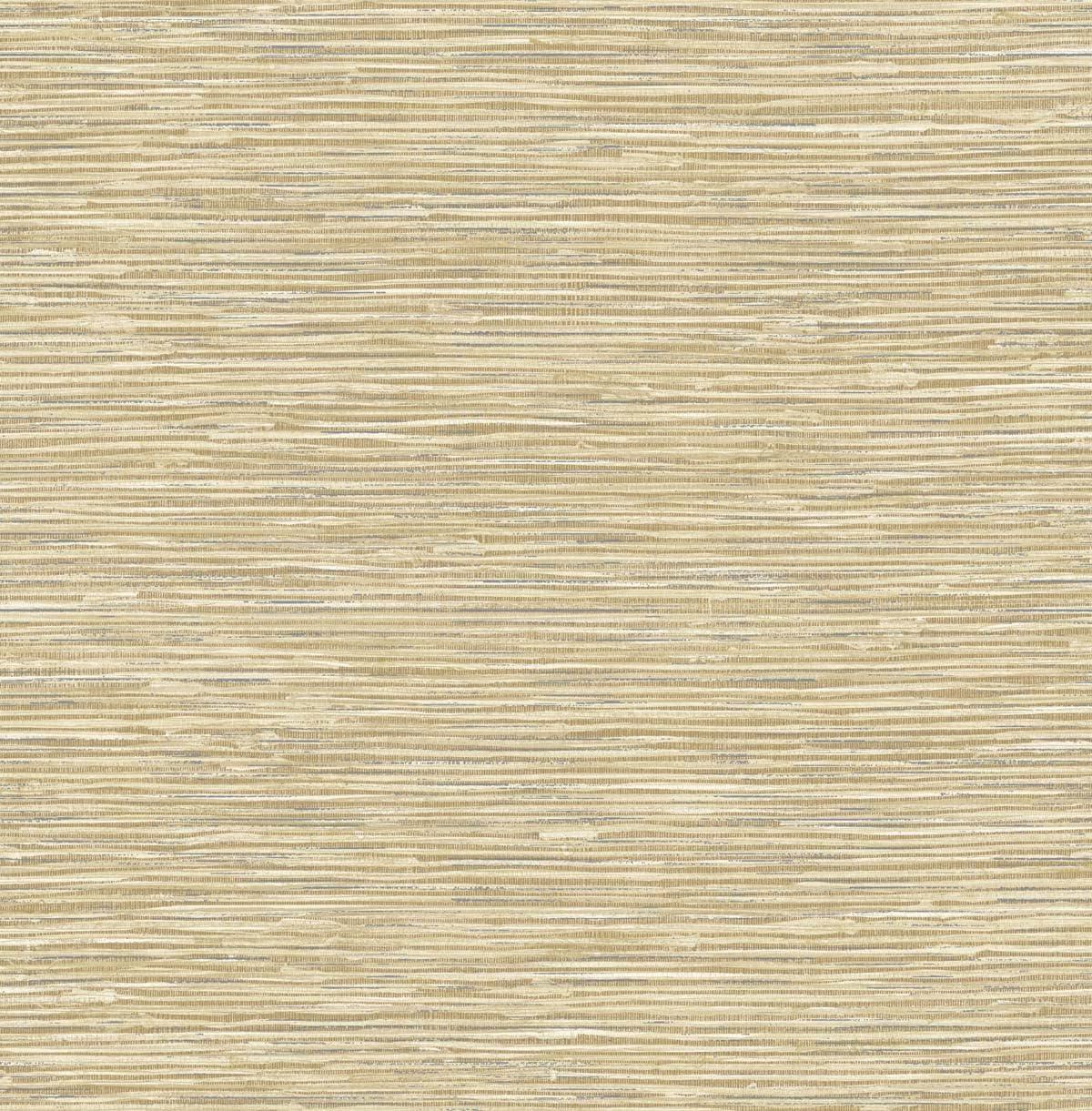 NextWall  Cyrus Faux Grasscloth Peel and Stick Wallpaper Khaki & Metallic Silver