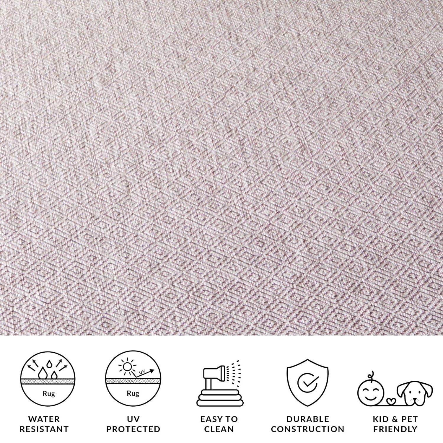 Courtyard CY8520 Power Loomed Indoor and Outdoor Area Rug - Beige/Beige - 5'3"x7'7" - Safavieh