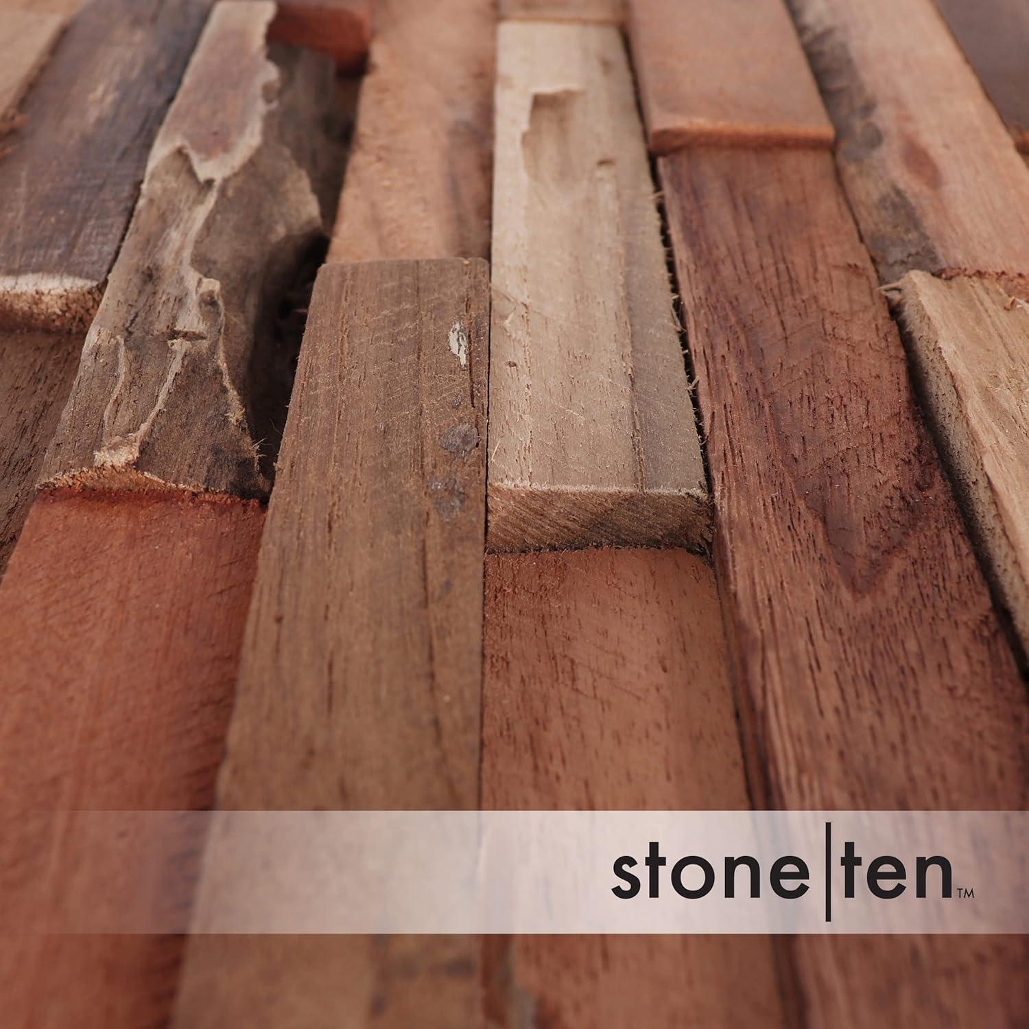 Stone Ten 7" x 21.25" Reclaimed Wood Wall Paneling (12-pack) (Set of 12)