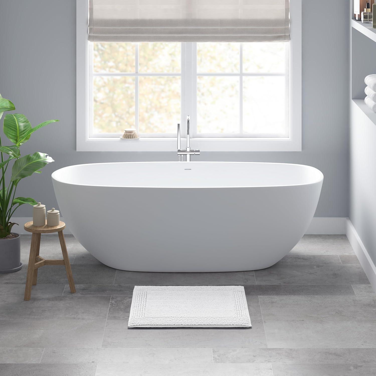 Madison Park Signature Splendor 100% Cotton Tufted 3000 GSM Reversible Bath Rug