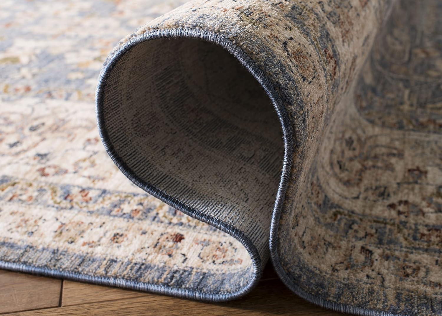 Heirloom HRL704 Power Loomed Runner Rug - Light Blue/Ivory - 2'x8' - Safavieh.