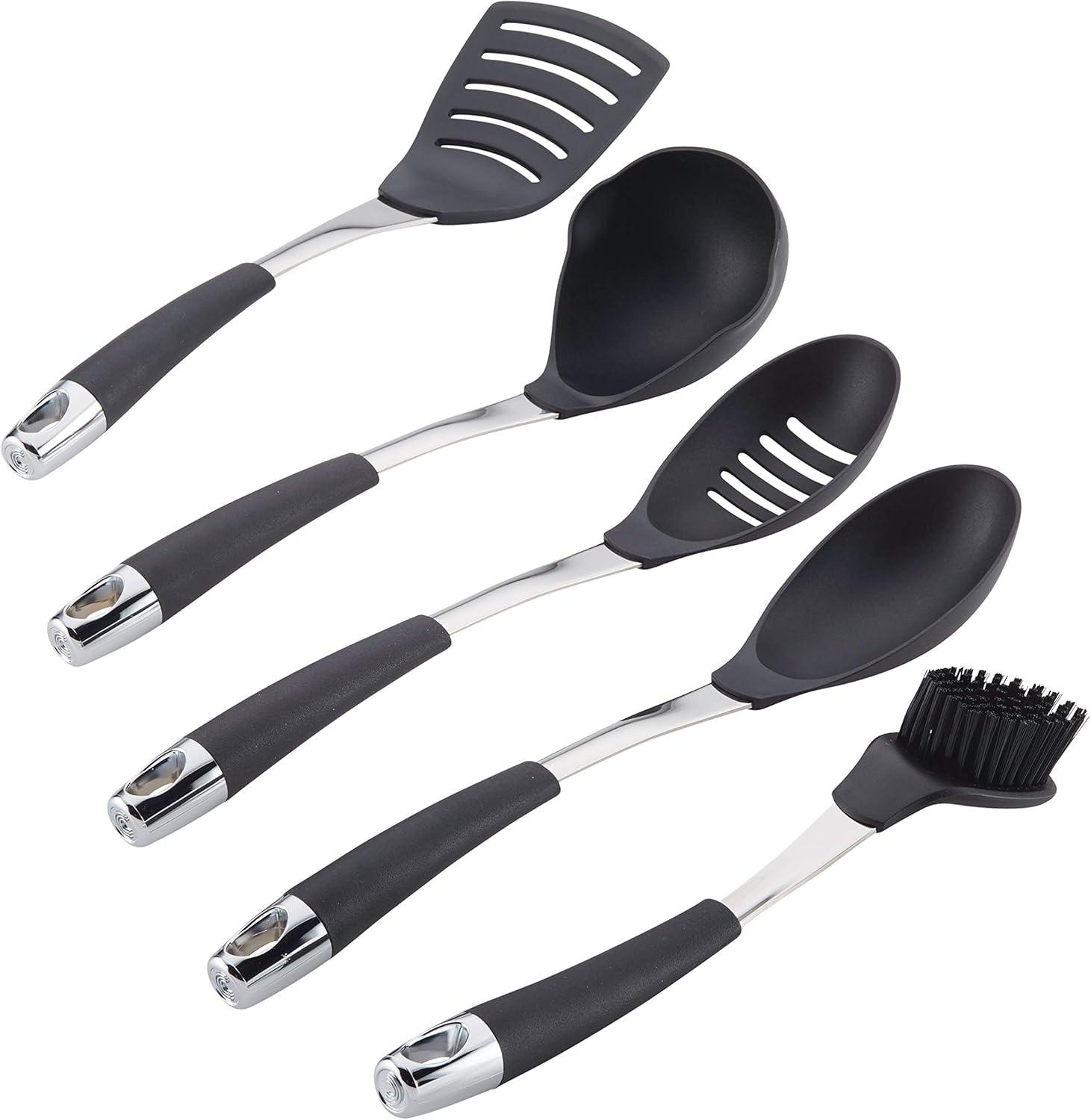 Circulon Black 5-Piece Nylon Kitchen Utensil Set