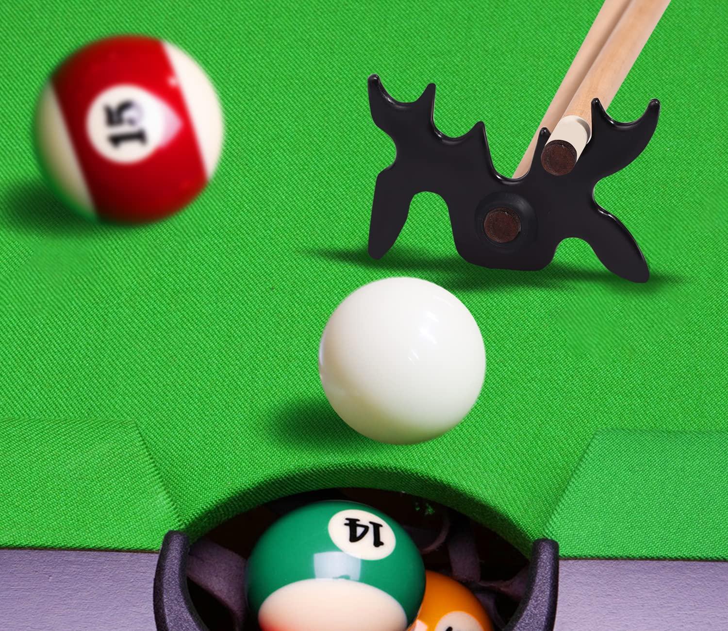 GSE Plastic Slip-On Billiard Cue Bridge Head – Moosehead Design, Universal Fit, Pool Billiard Accessories (2-Pack)