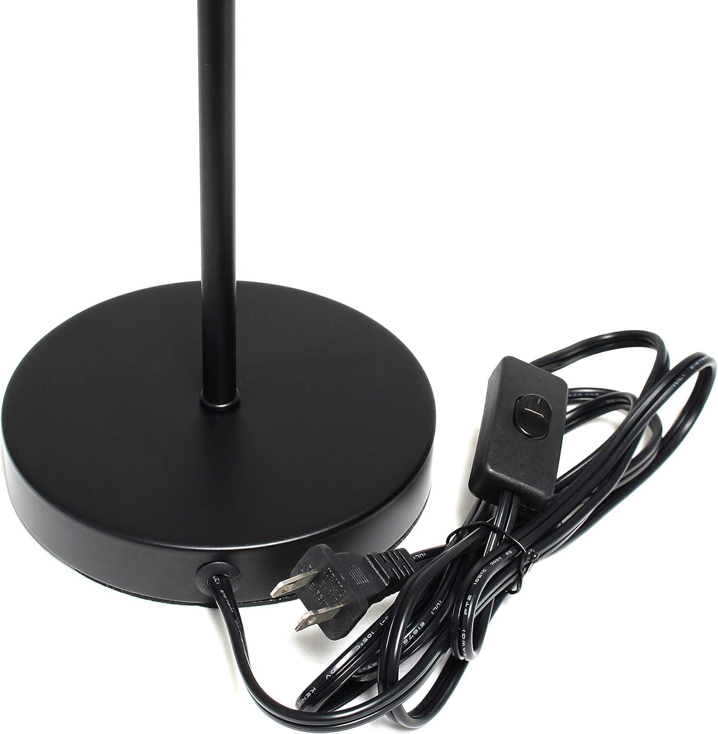 Stick Lamp Off-White - Simple Designs: Contemporary Cotton Shade, ETL Listed, No Assembly Required