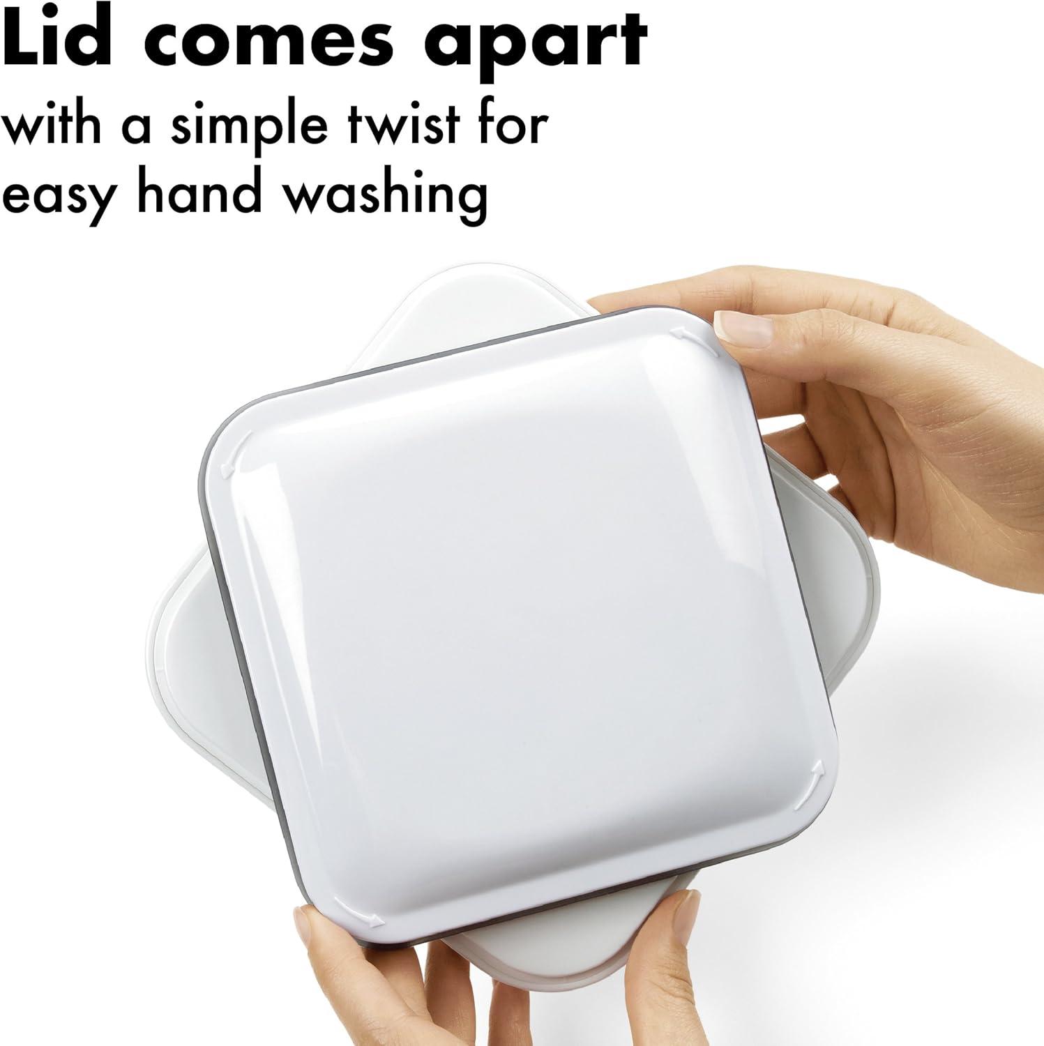 OXO Good Grips 10-Piece Airtight Food Storage POP Container Value Set, Standard Packaging,White,10 Piece