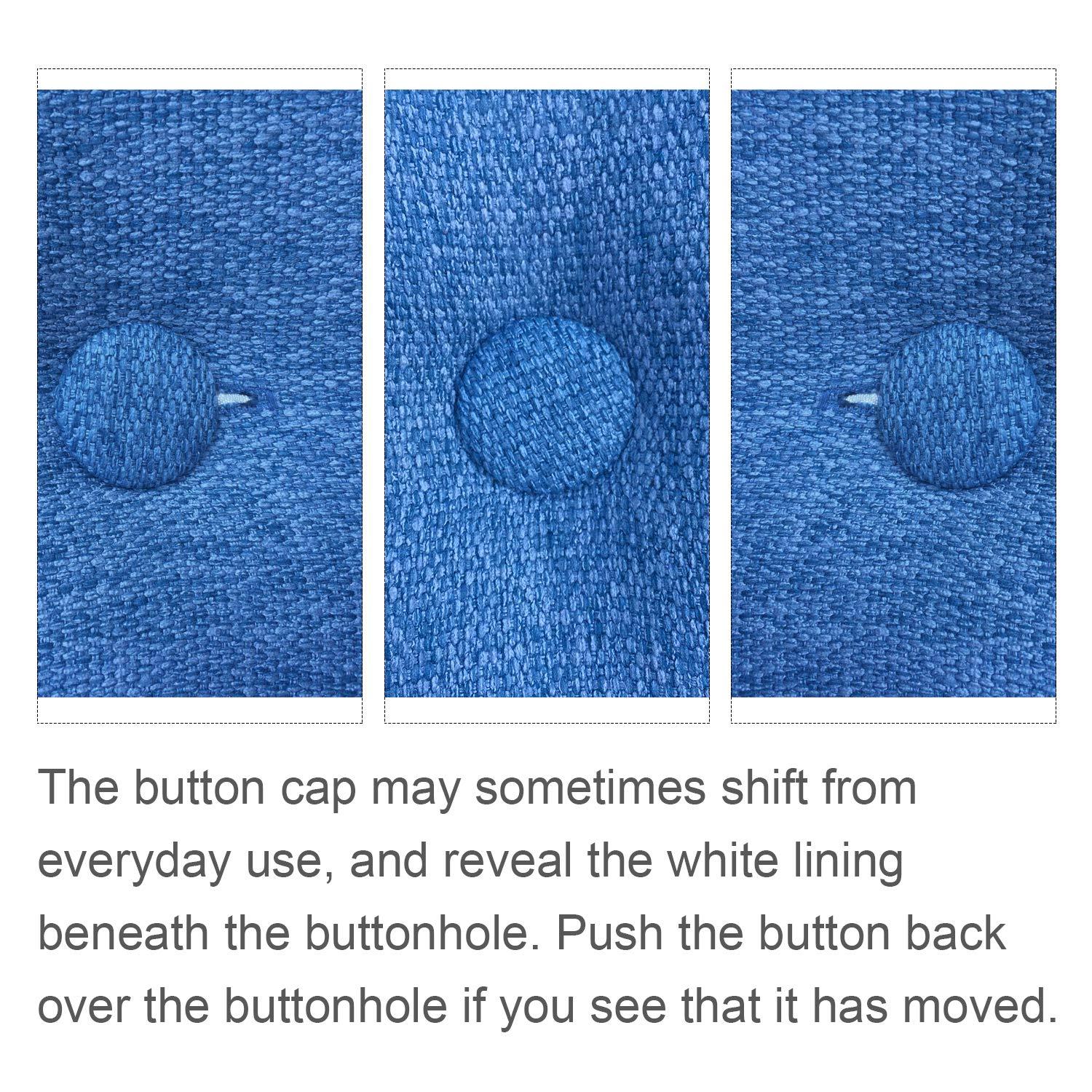 WOWMAX Triangular Reading Pillow Large Bolster Headboard Backrest Positioning Support Wedge Pillow for Day Bed Bunk Bed with Removable Cover, Corduroy Jean Blue California King