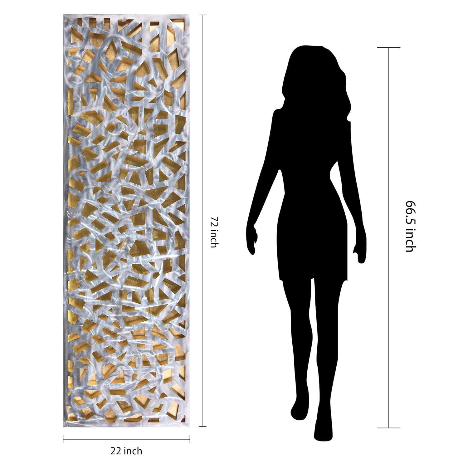 Empire Art Direct Radiant Fusion Leaf encased on a 3D Polished Steel Abstract Metal Wall Art