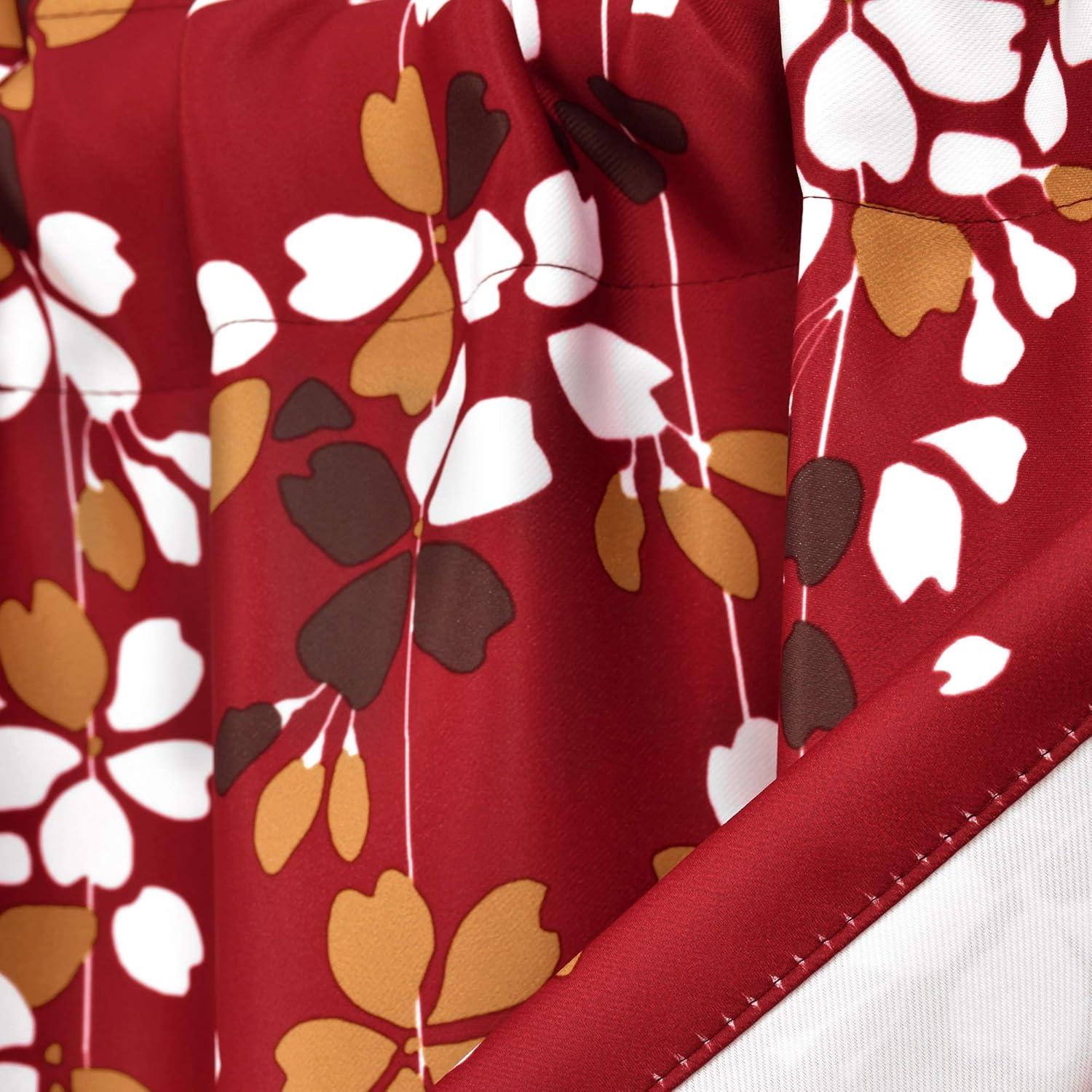 Lush Decor Floral Tailored 52'' W Window Valance