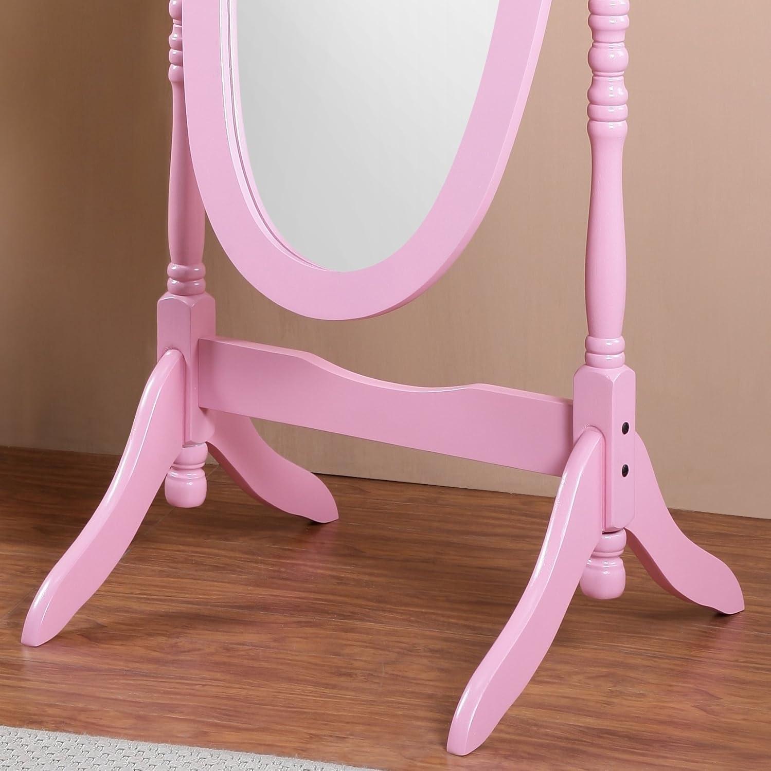 Roundhill Furniture Traditional Queen Anna Style Floor Cheval Mirror