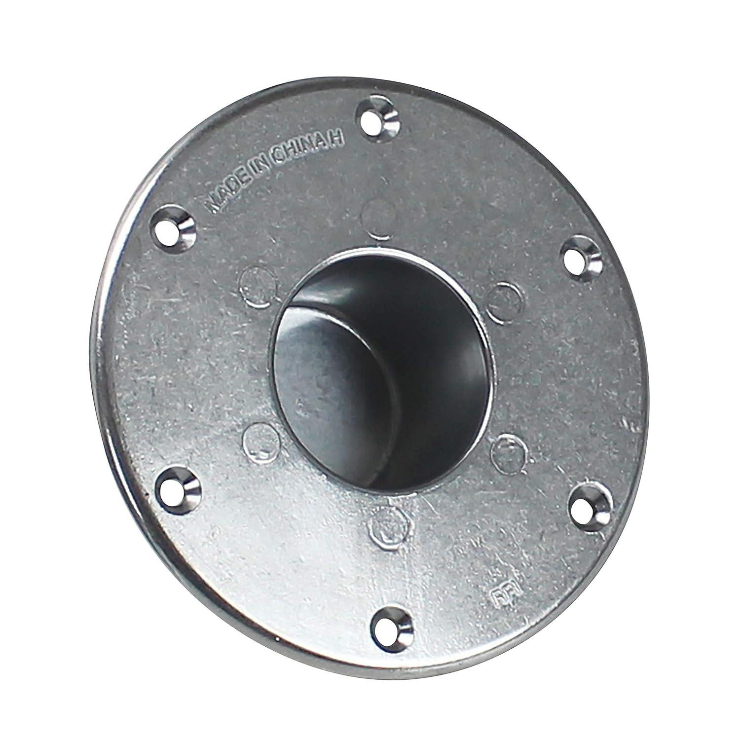 AP Products 013-1112 Chrome Round Recessed Mount Table Base