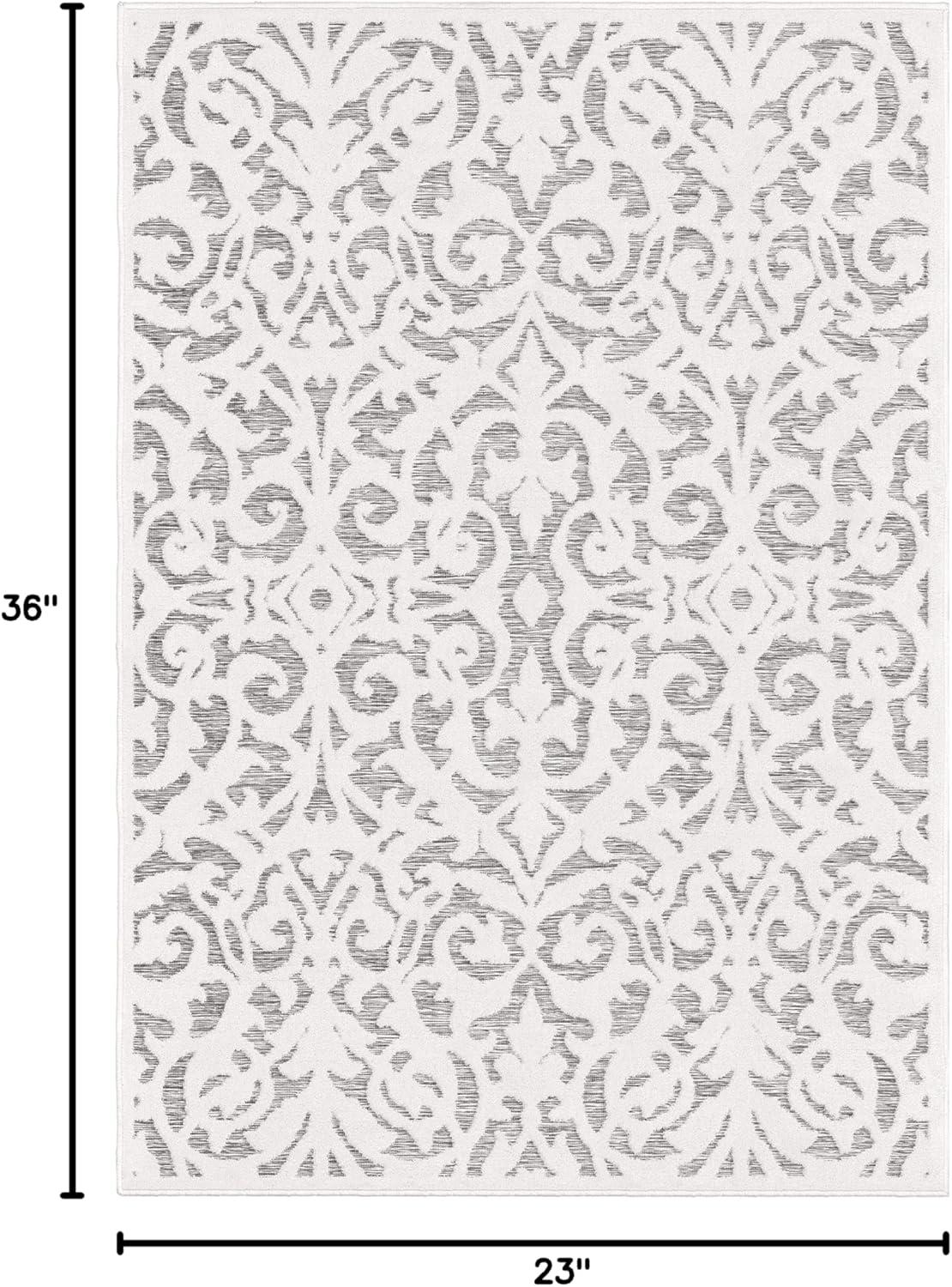 My Texas House Ladybird Natural Gray High Low Indoor Outdoor Rug