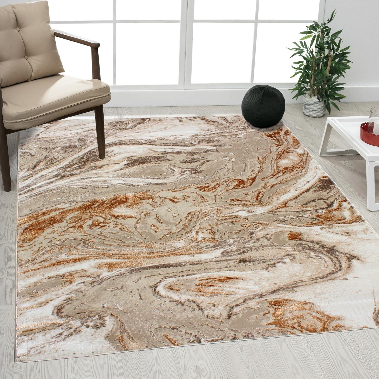 Luxe Weavers Marble Abstract Area Rug