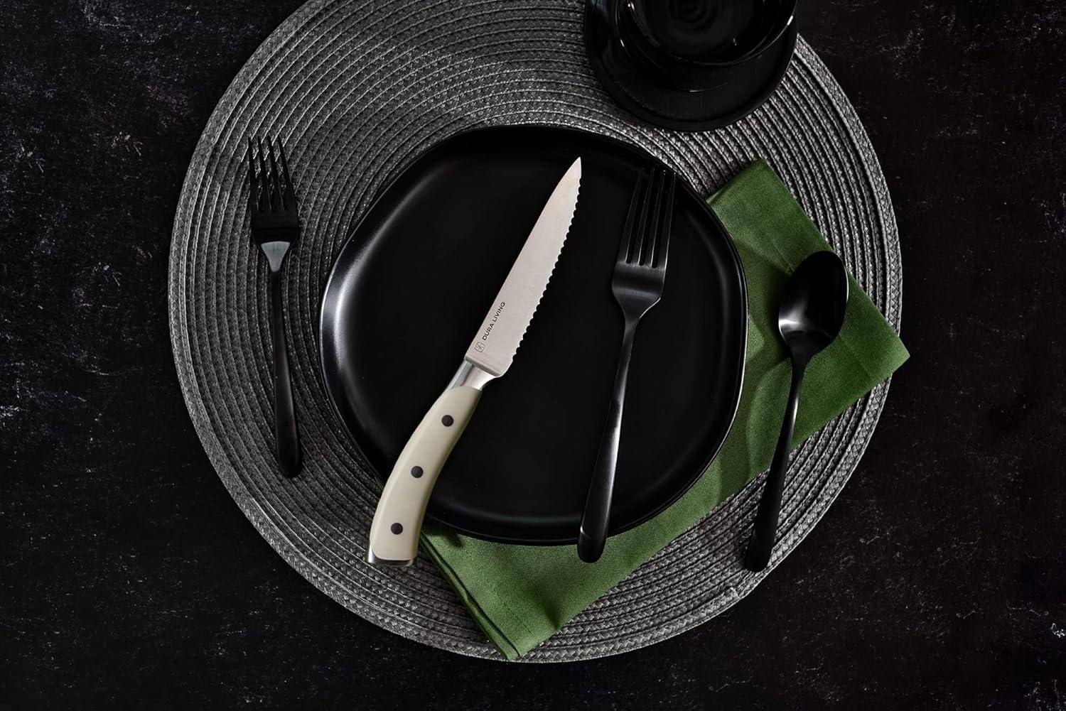 Dura Living Dura Living Elite 8 Piece Forged Stainless Steel Steak Knife Set (Set of 8)