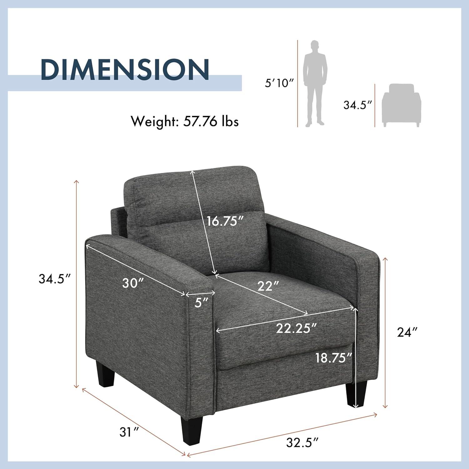 Nonnedy 33'' Wide Armchair