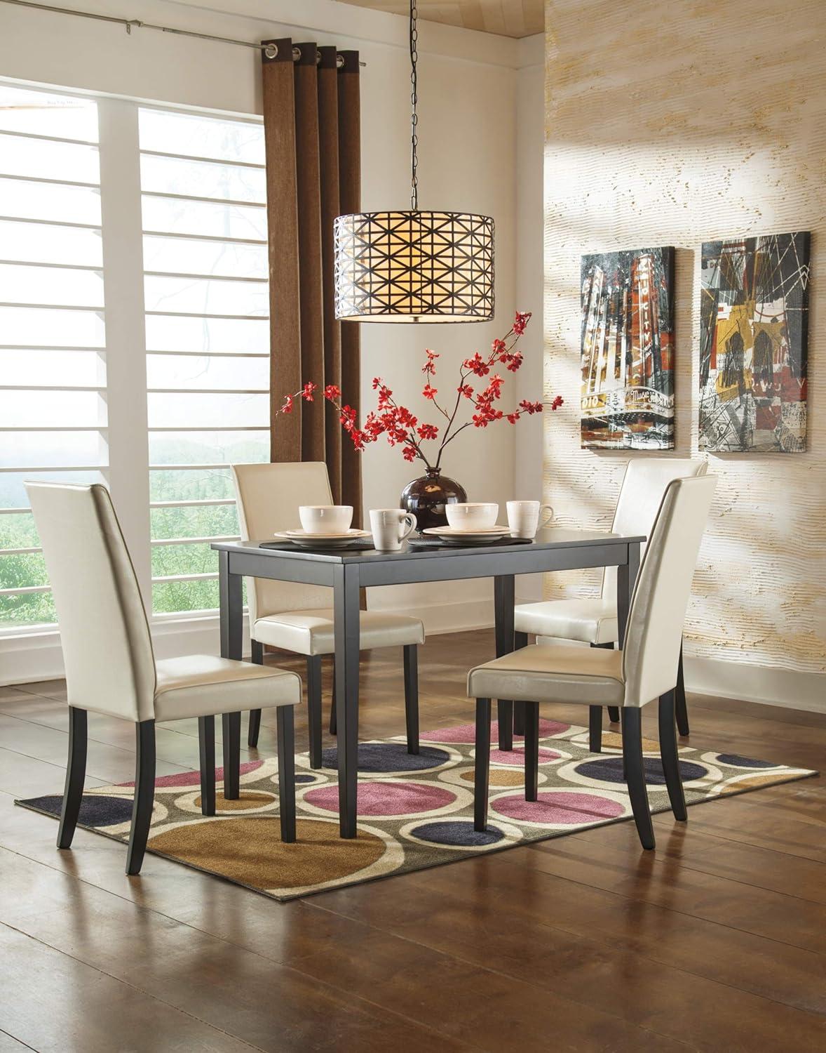 Signature Design by Ashley Contemporary Kimonte Dining Table, Dark Brown