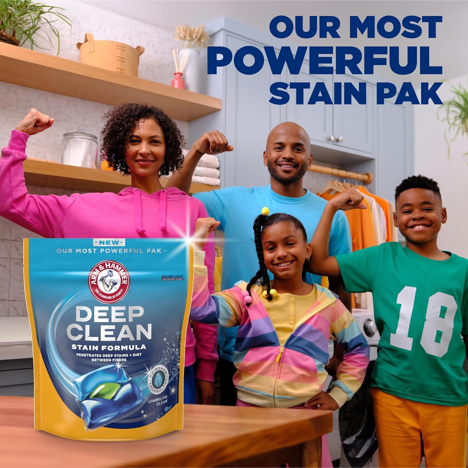 Deep Clean Stain Formula, Laundry Detergent Power Paks, 21 ct.