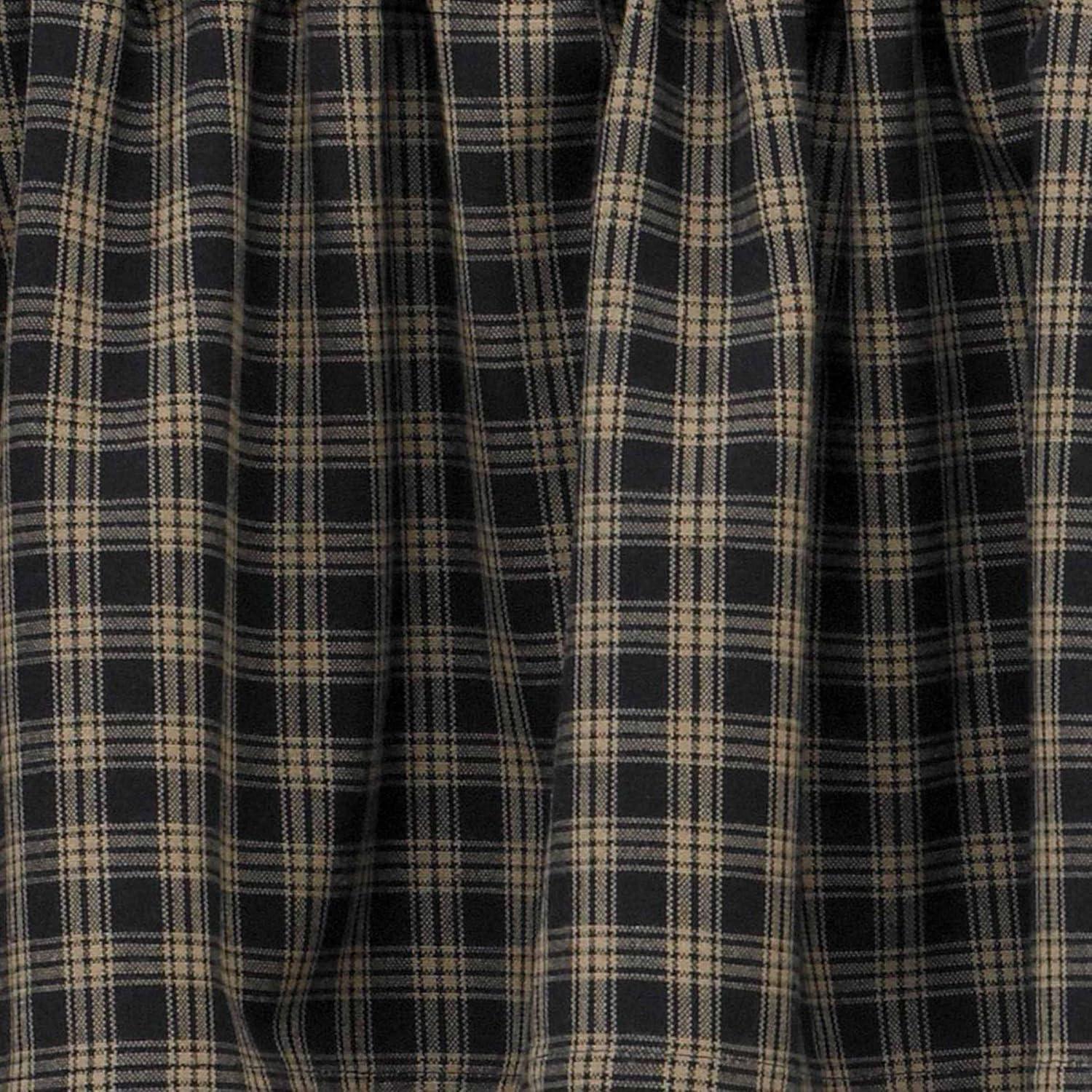 Sturbridge Plaid Cotton Swag 72'' W Window Valance