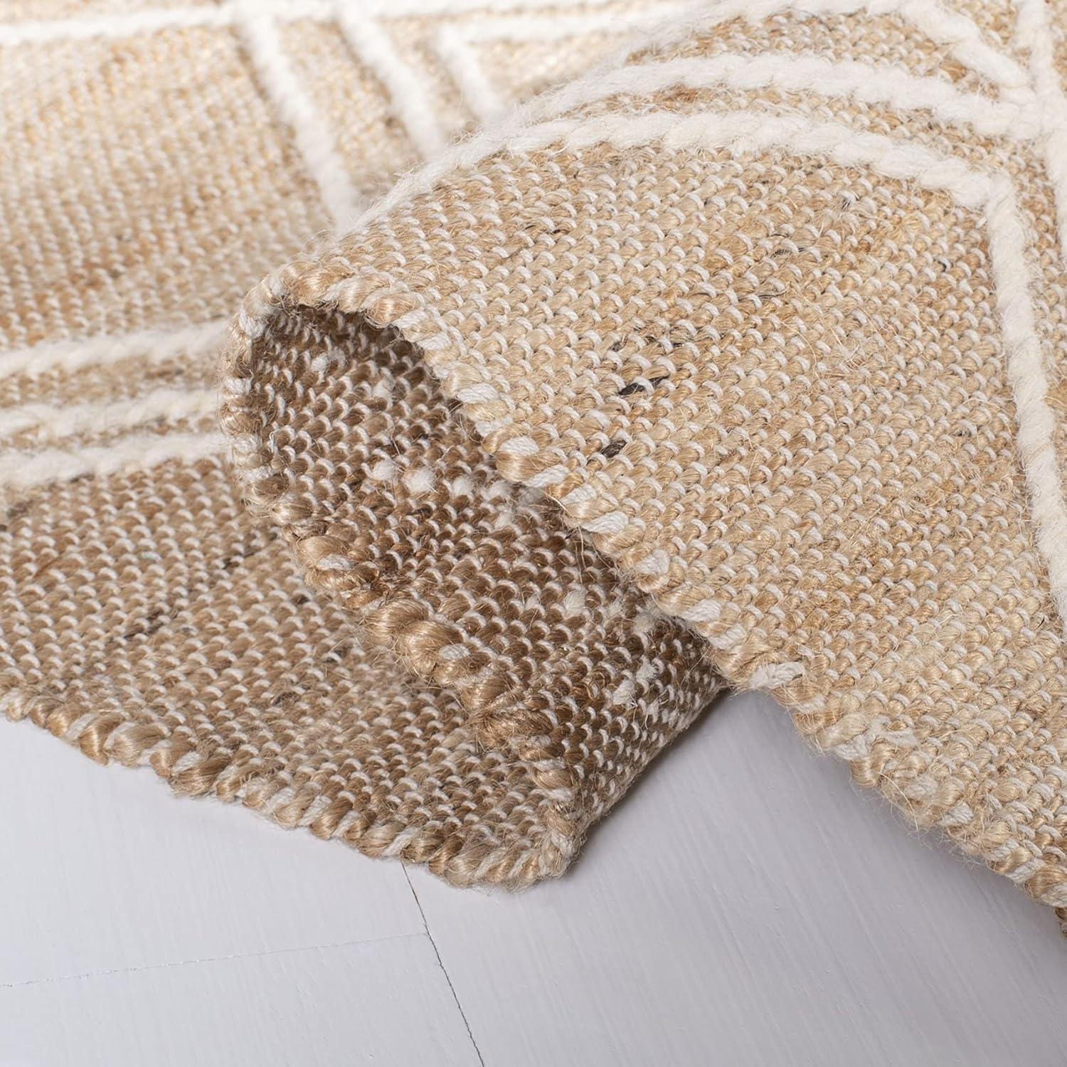 Kilim KLM454 Hand Woven Runner Rug - Natural/Ivory - 2'3"x9' - Safavieh.