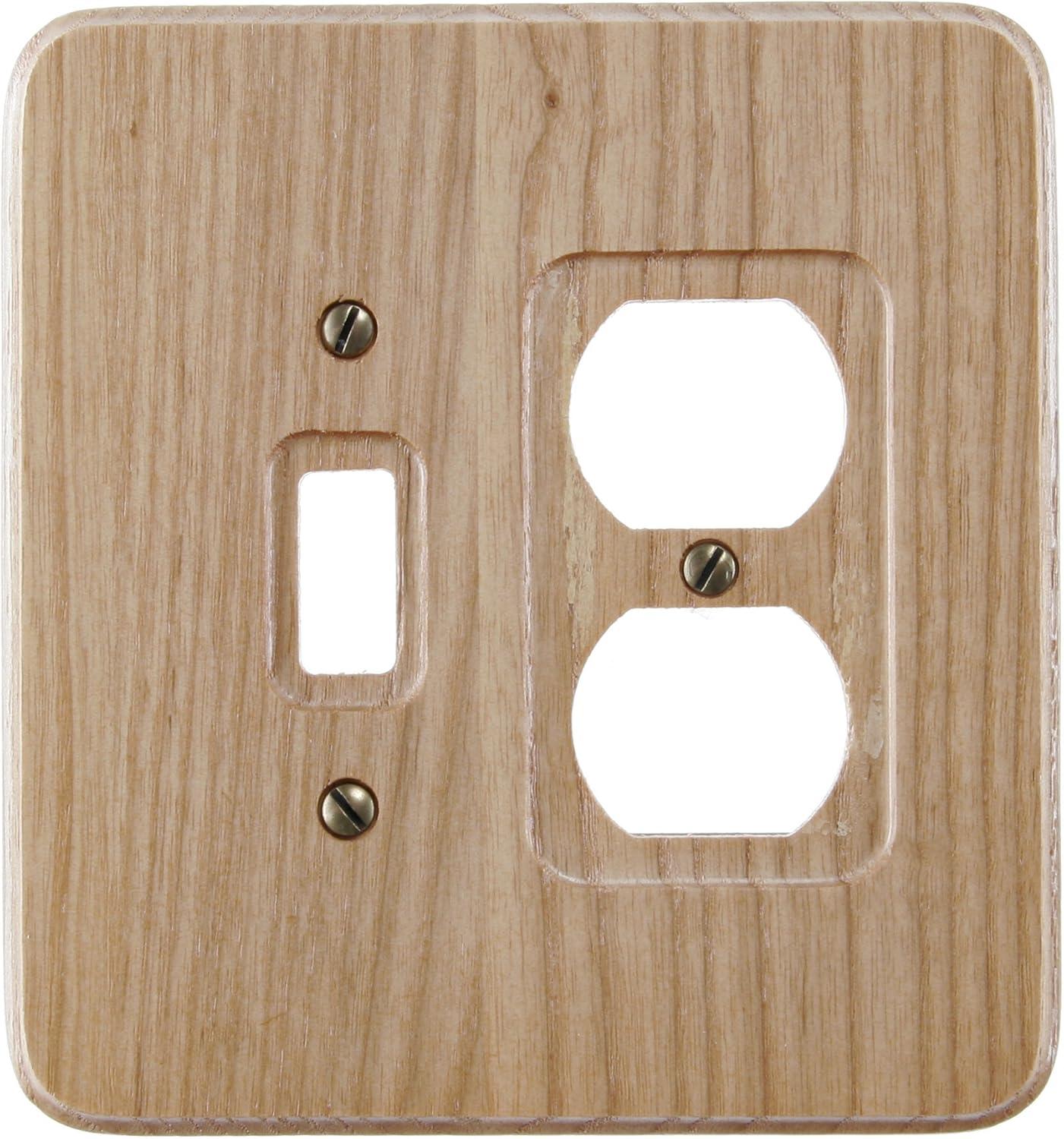 Natural Oak Single Toggle and Duplex Wall Plate