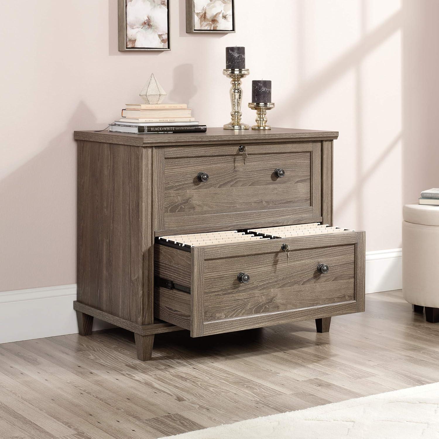 Sauder Hammond Lateral File, Emery Oak Finish