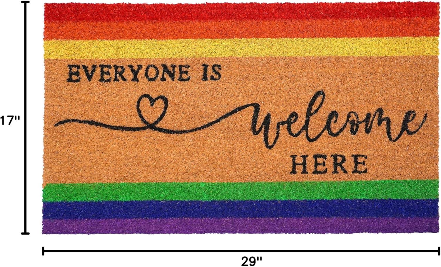 Calloway Mills 107832436 Everyone is Welcome here Doormat 24" x 36"