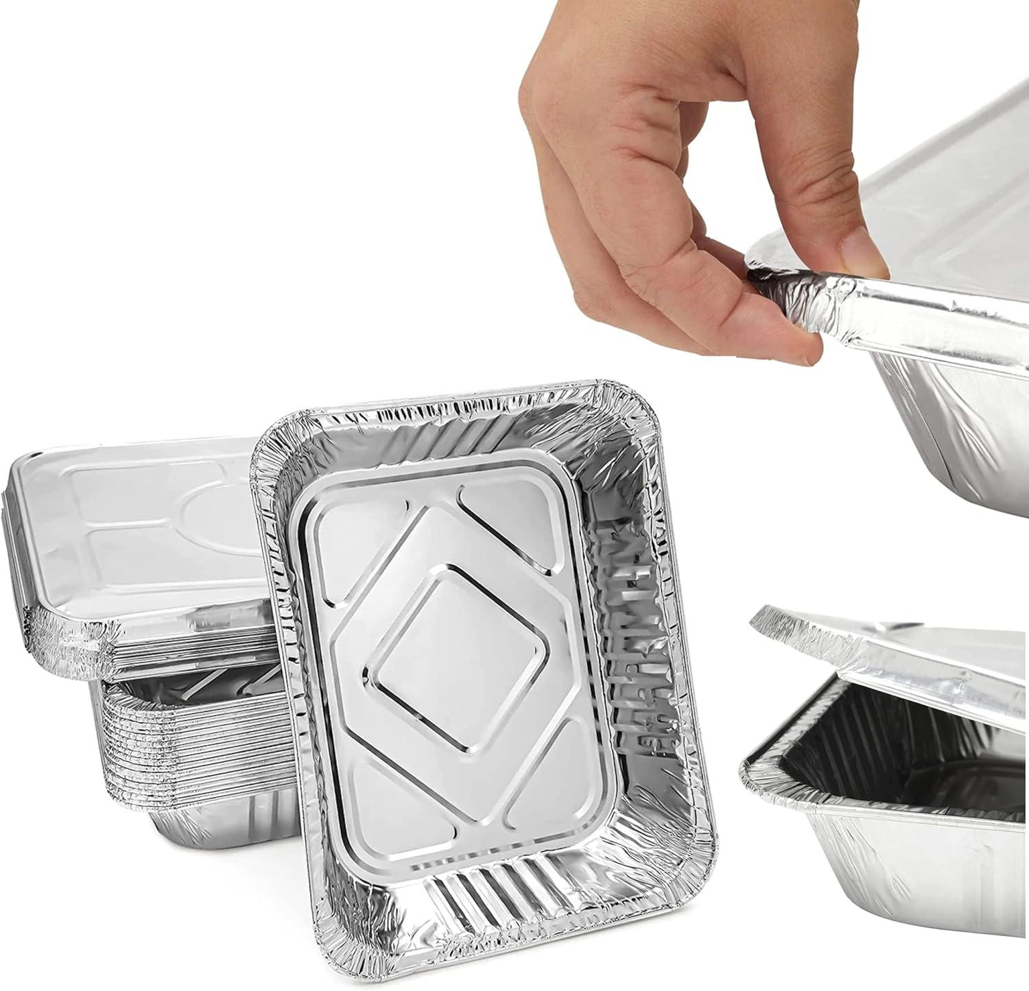 Stock Your Home 9x13 Disposable Aluminum Foil Pans - 30 Pack - for Cooking, Heating, Storing, Prepping Food