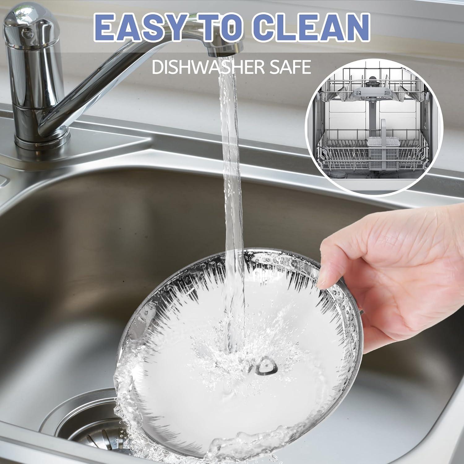 Cat Bowls, Elevated Cat Bowl, Raised Ceramic Dish with Metal Stand, Pet Water or Food Feeding Station for Indoor Cats, Kitten, Puppies and Small Dogs, Dishwasher Safe