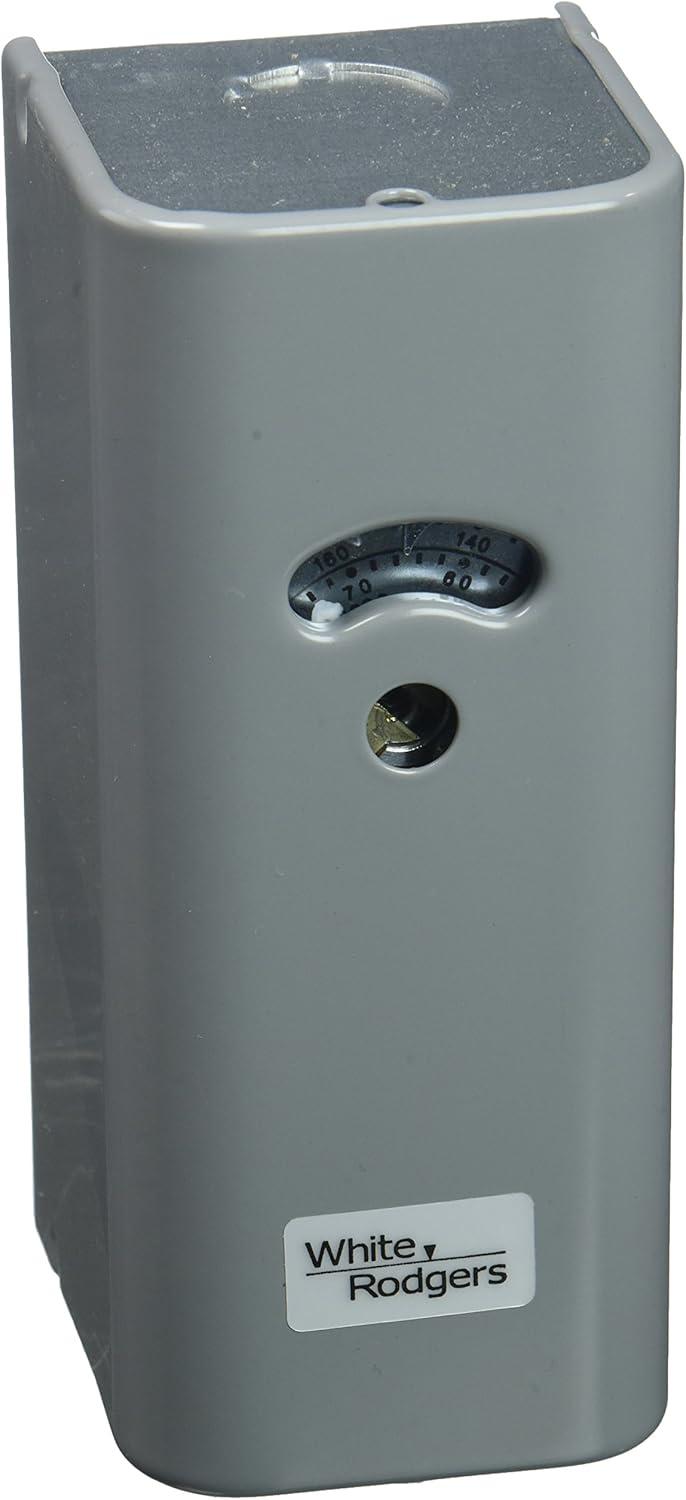 Gray Digital Line Voltage Temperature Control with Mounting Hardware