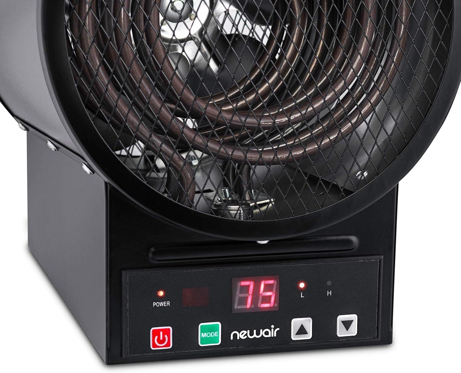 Newair 2-in-1 Freestanding or Ceiling/Wall Mounted Electric Garage Heater with Remote Control