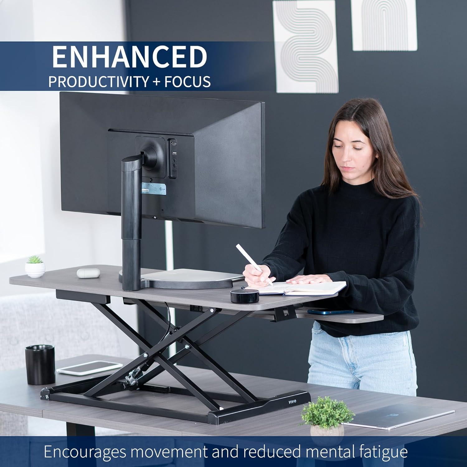 VIVO Height Adjustable Standing Desk Converter (DESK-V000K Series)