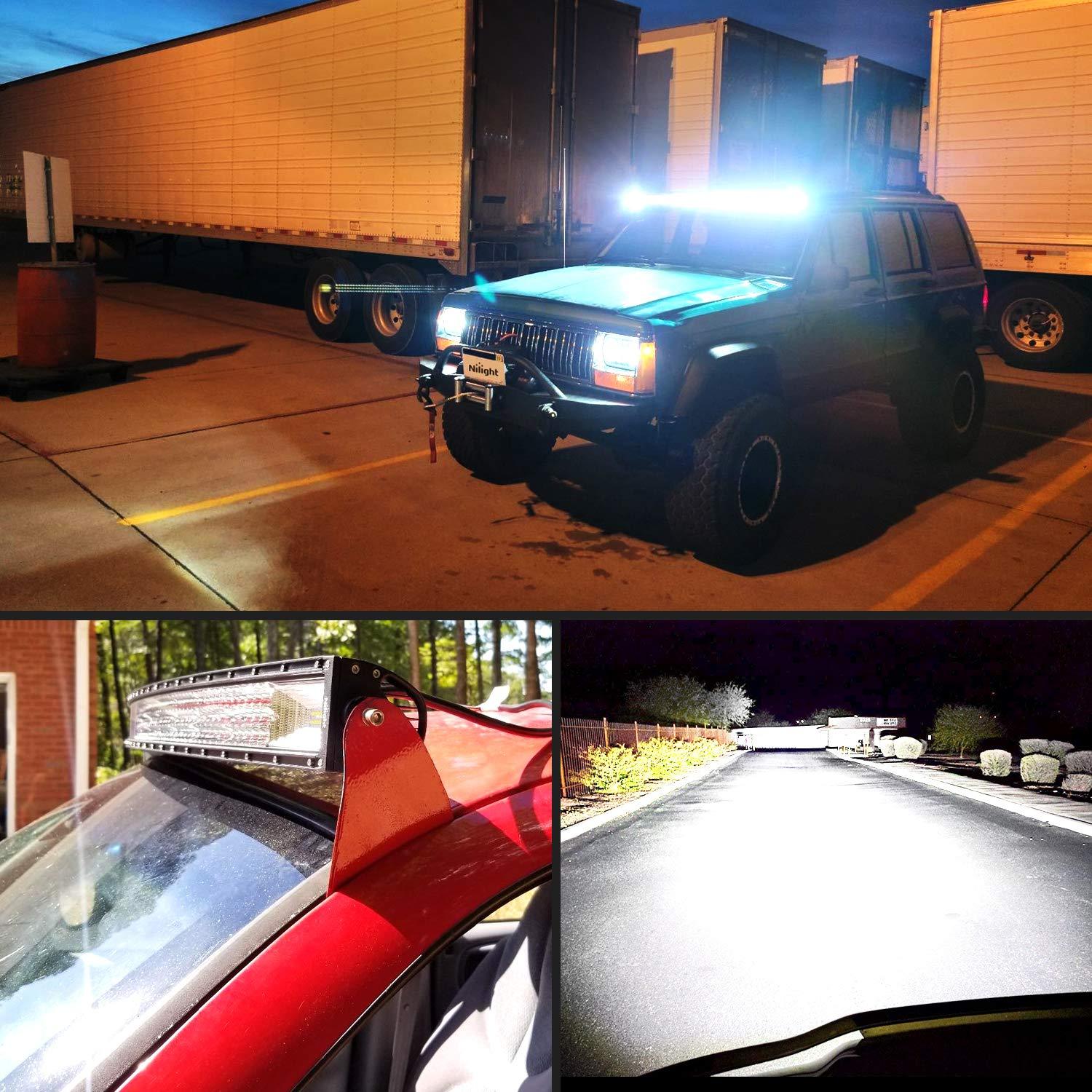 Nilight 52" White 40-85°C Fog Light fits Jeep, Trucks 783 W