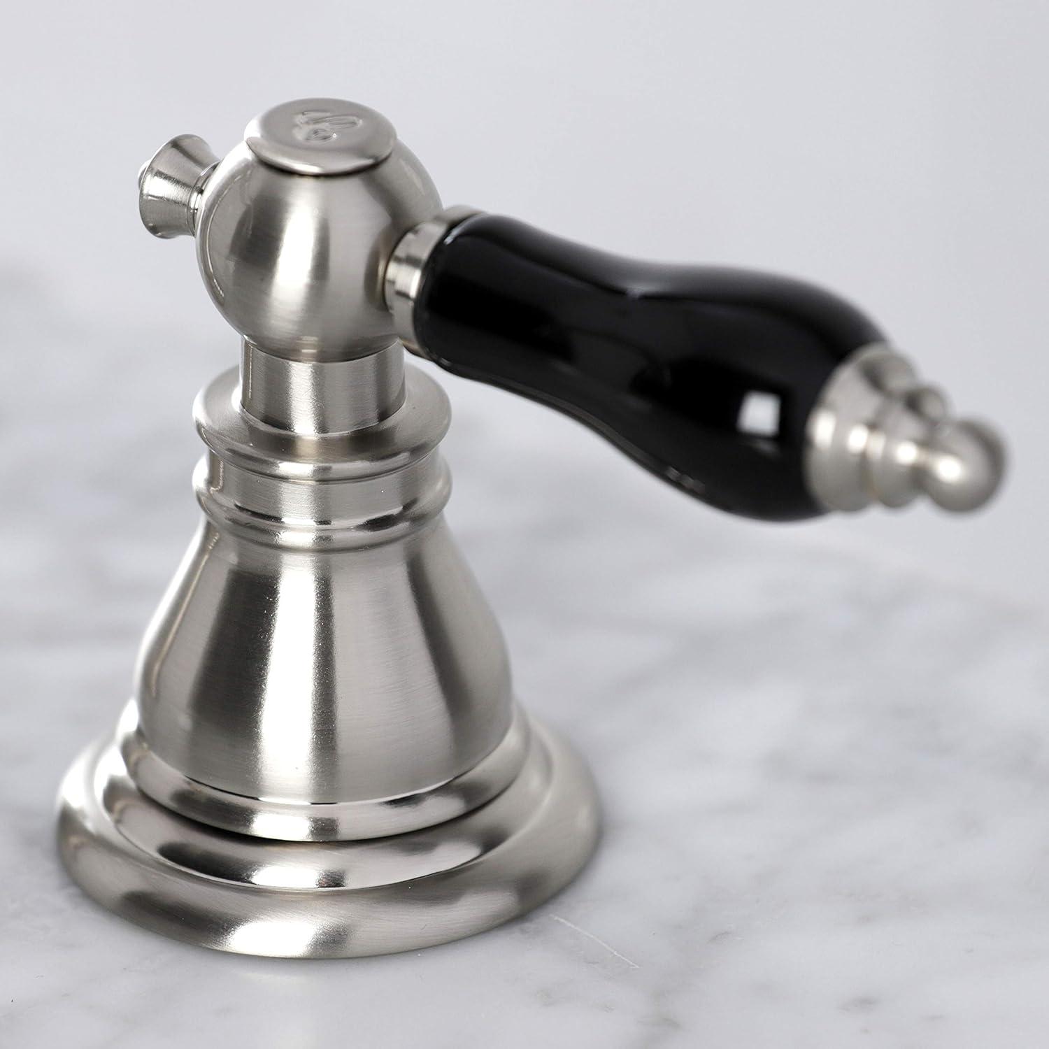 Kingston Brass Duchess Two-Handle 3-Hole Deck Mount Widespread Bathroom Faucet with Pop-Up Drain