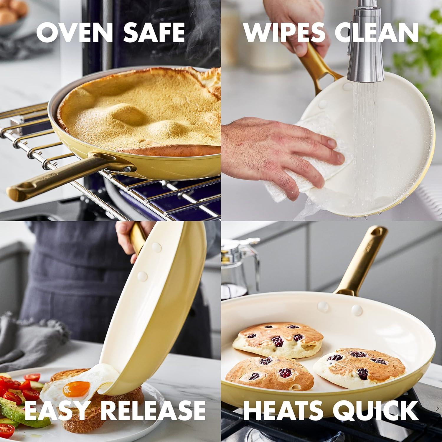 GreenPan Reserve Hard Anodized Healthy Ceramic Nonstick 10 Piece Cookware Set