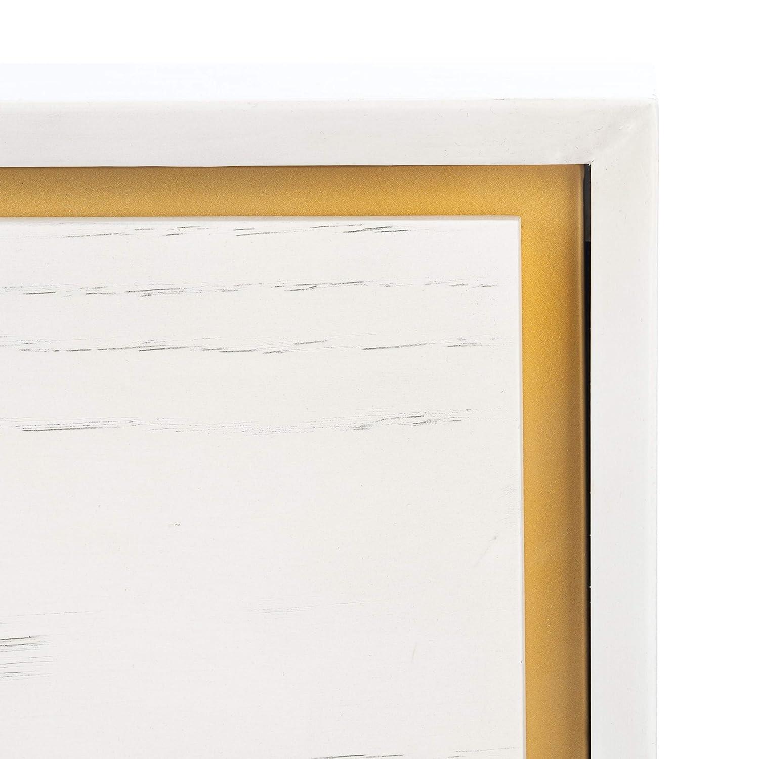 Fenno 2 Drawer Nightstand - NST6401 - White Washed/Brass - Safavieh