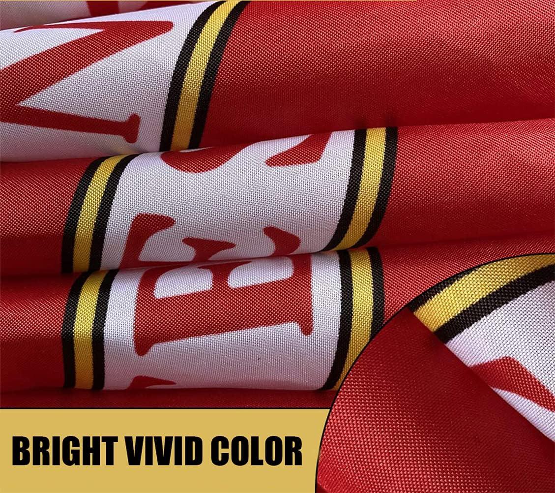 US Marine Corps Red Heavy Duty Polyester Flag 3x5 with Brass Grommets