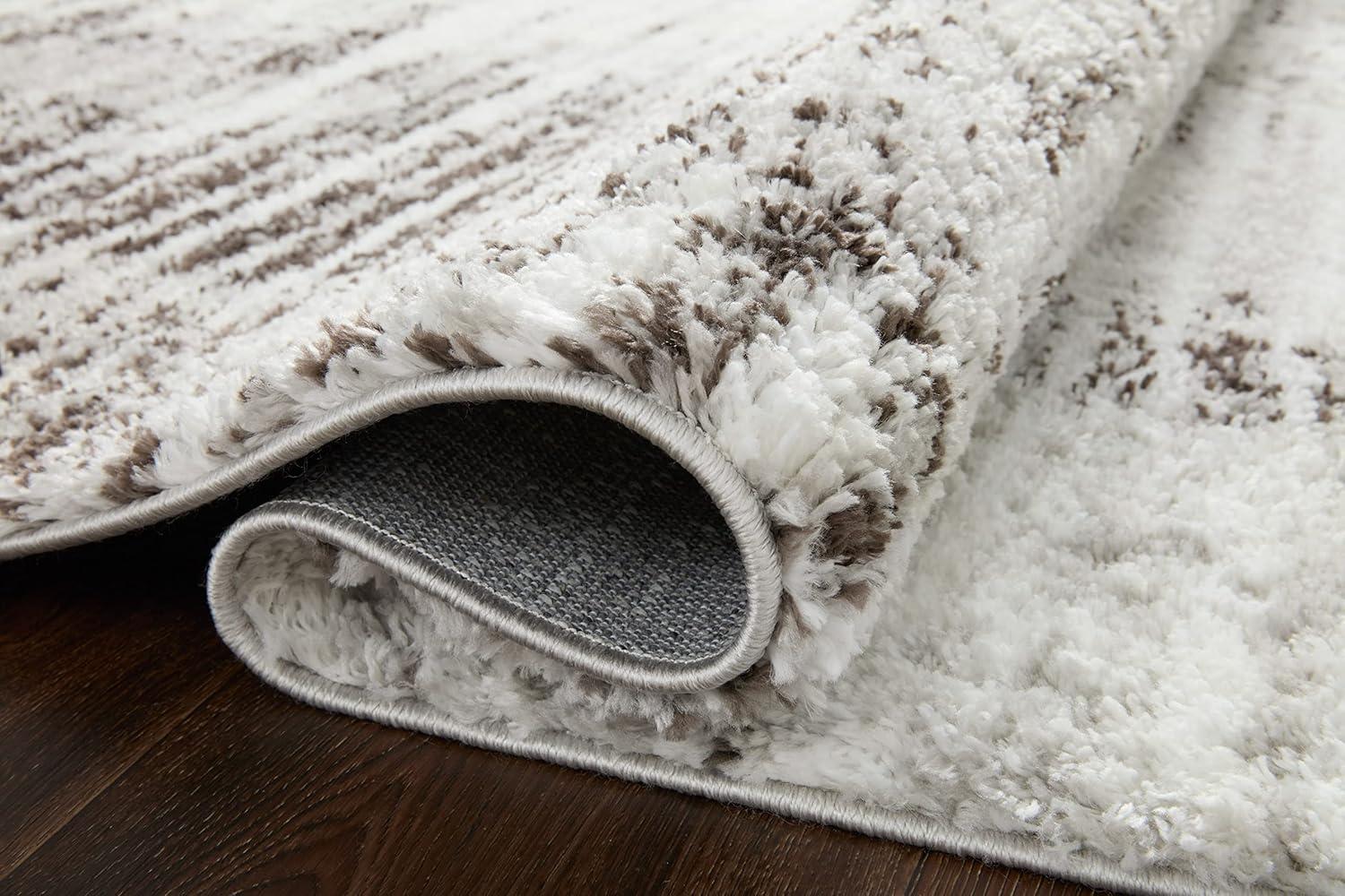 Militello Shag Gray / Cream Area Rug