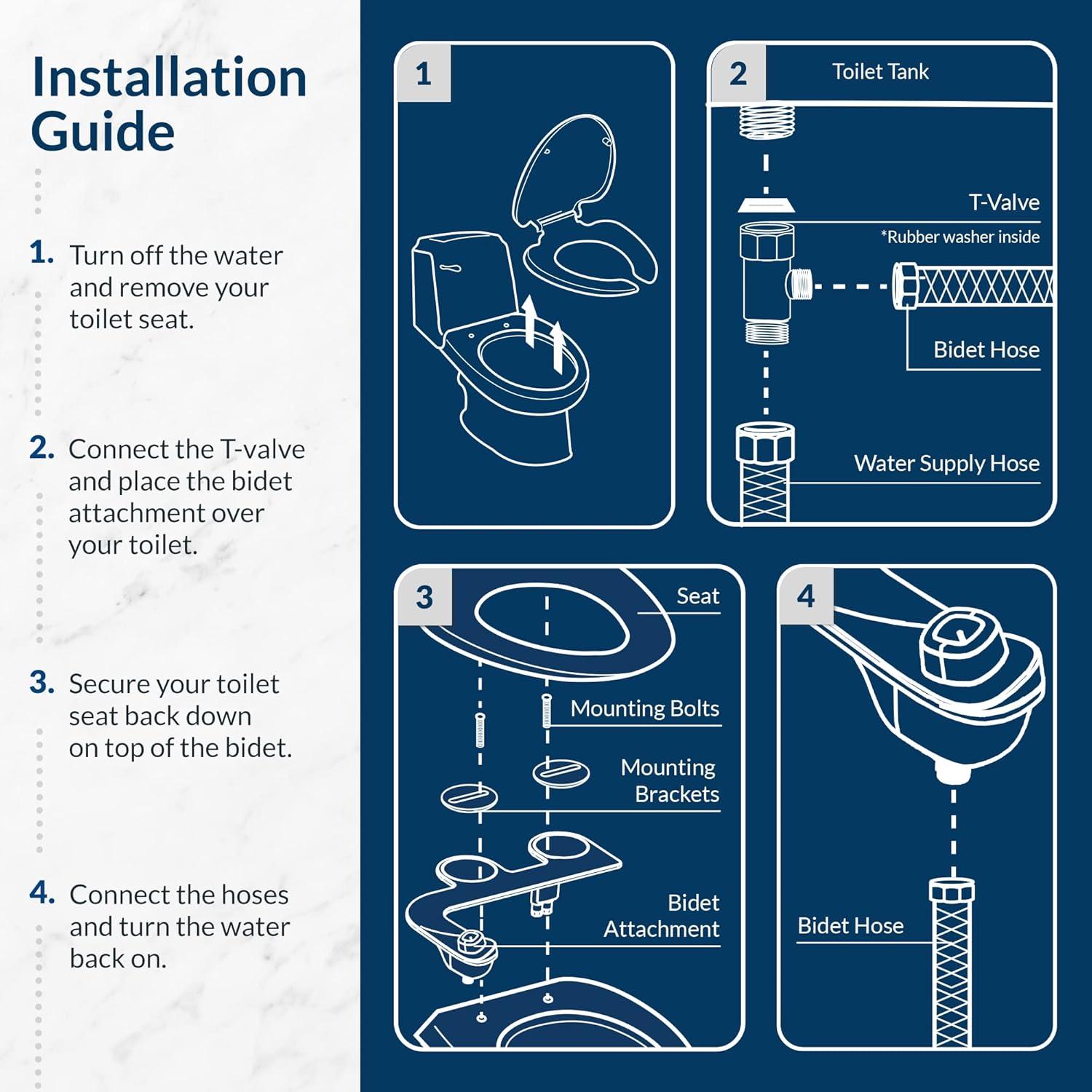 SlimEdge Fresh Water Bidet Attachment